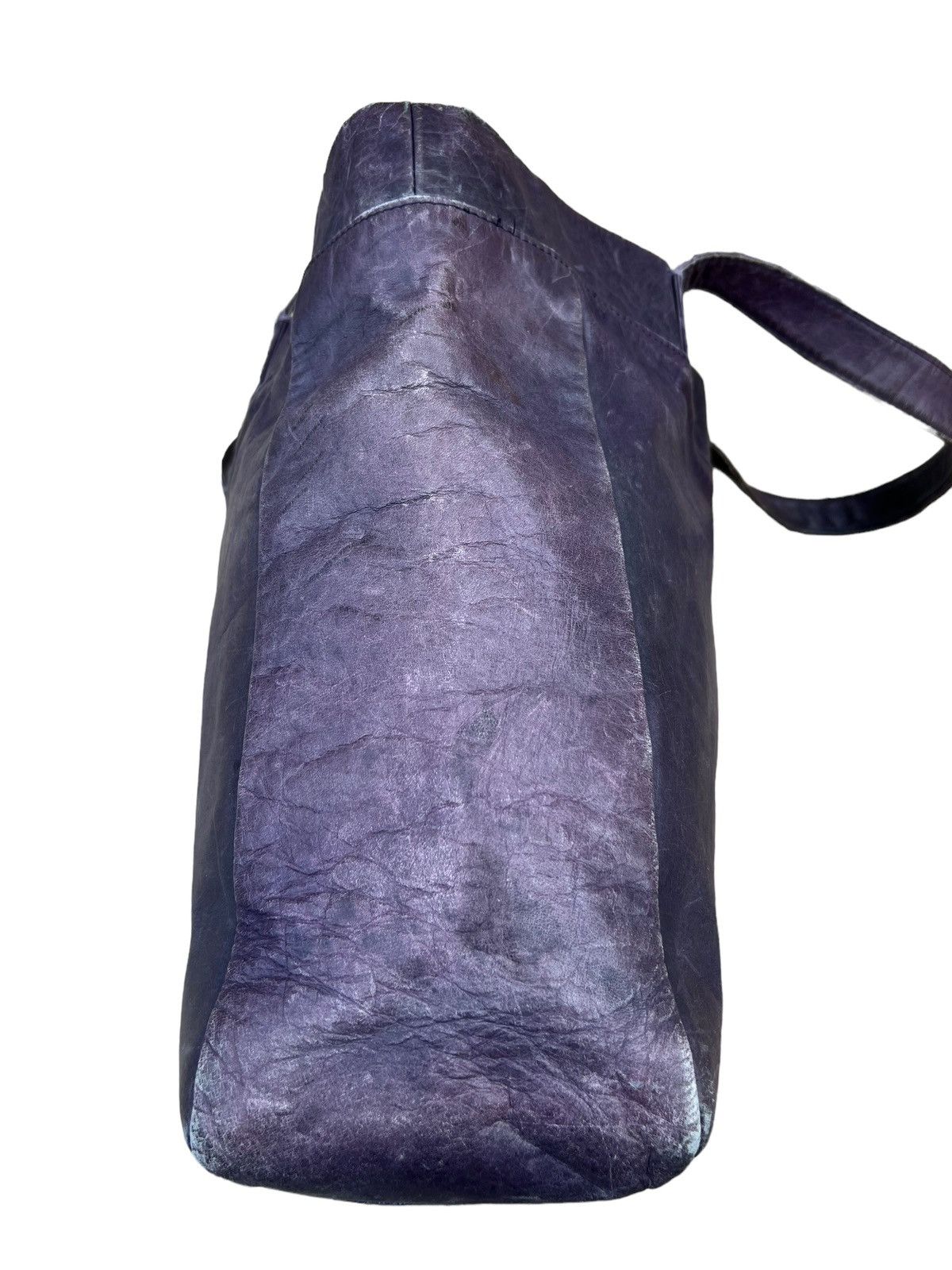 Attachment Attachment X United Arrows Distress Patina Leather Tote Bag Size ONE SIZE - 4 Thumbnail