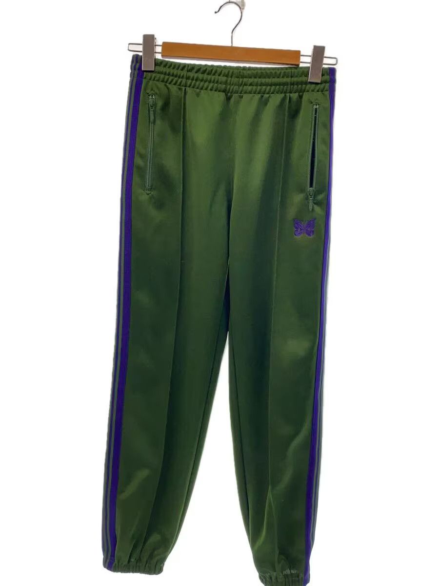 Needles Needles Zipped Polyester Track Pant Green Size US 32 / EU 48 - 1 Thumbnail