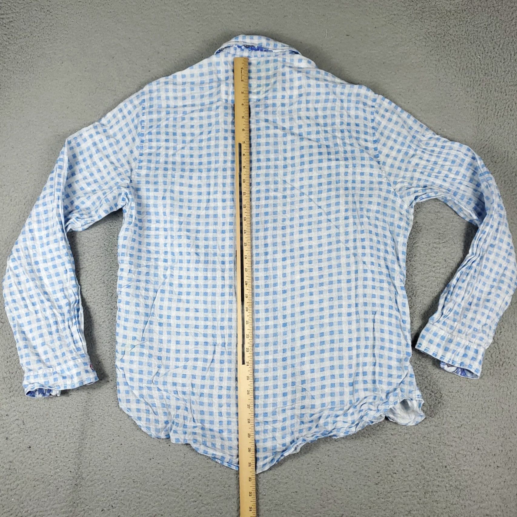 Robert Graham Robert Graham Shirt Mens XL Blue White Check Flannel Button Up Classic Fit Size US XL / EU 56 / 4 - 4 Thumbnail