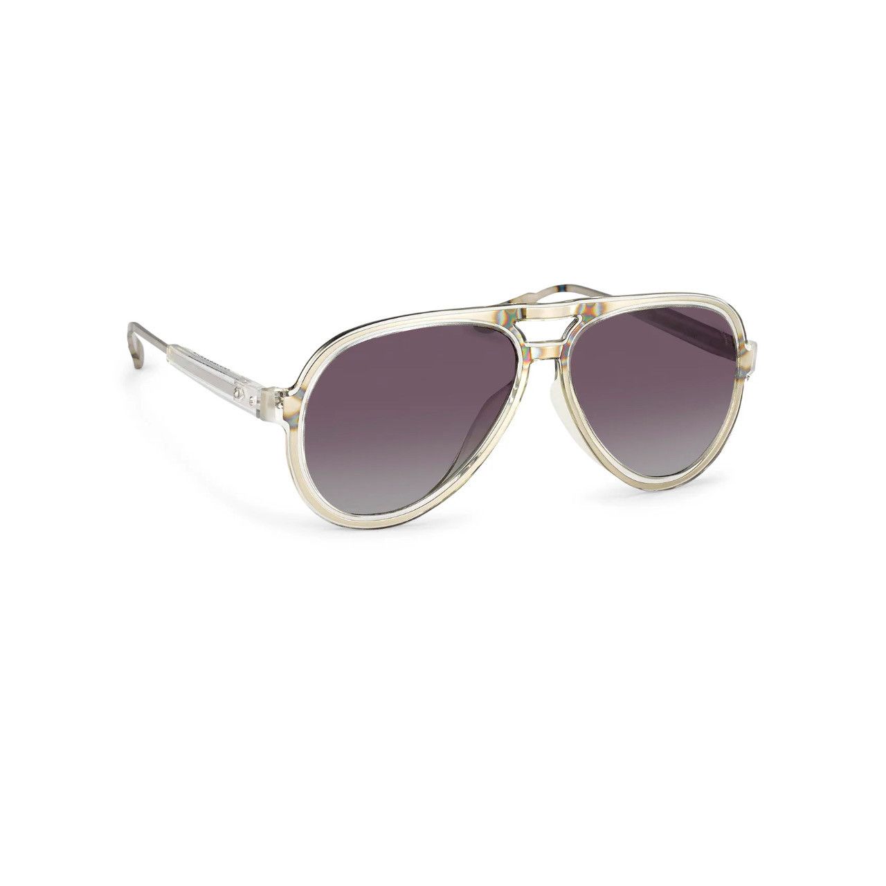 Kris Van Assche Aviator Sunglasses Clear Dark Grey