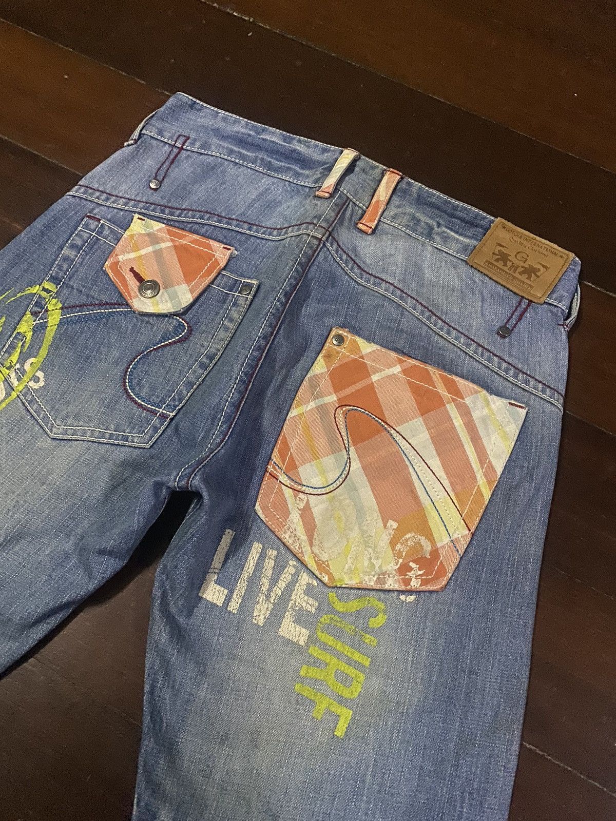 Gotcha × Japanese Brand × Vintage Vintage Gotcha Suf Back Embroidered Denim Jeans Size US 34 / EU 50 - 8 Thumbnail