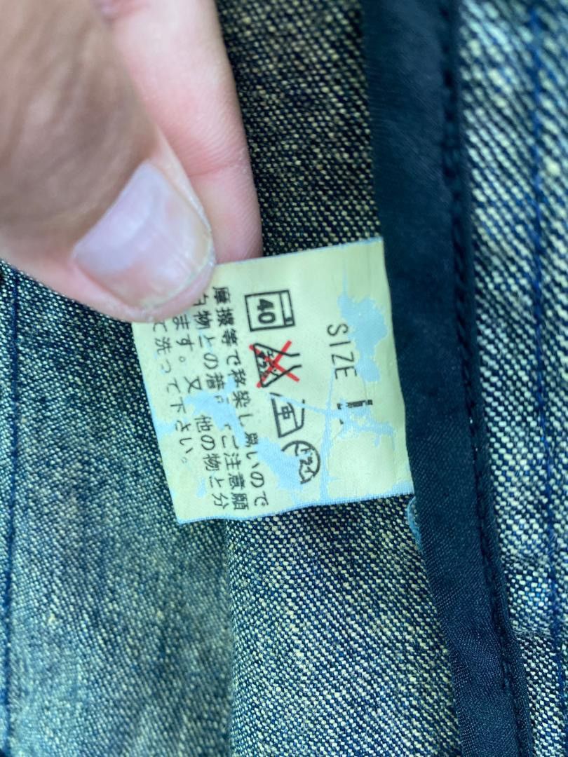 Japanese Brand Vtg 90s Power To The People indigo dyed workwear jacket Size US L / EU 52-54 / 3 - 5 Thumbnail