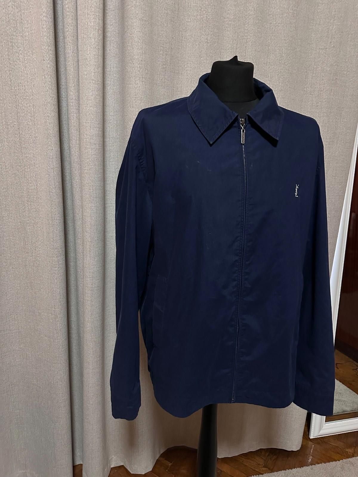 Yves Saint Laurent Vintage Yves Saint Laurent Bomber Jacket YSL Men Size M Blue Size US M / EU 48-50 / 2 - 4 Thumbnail