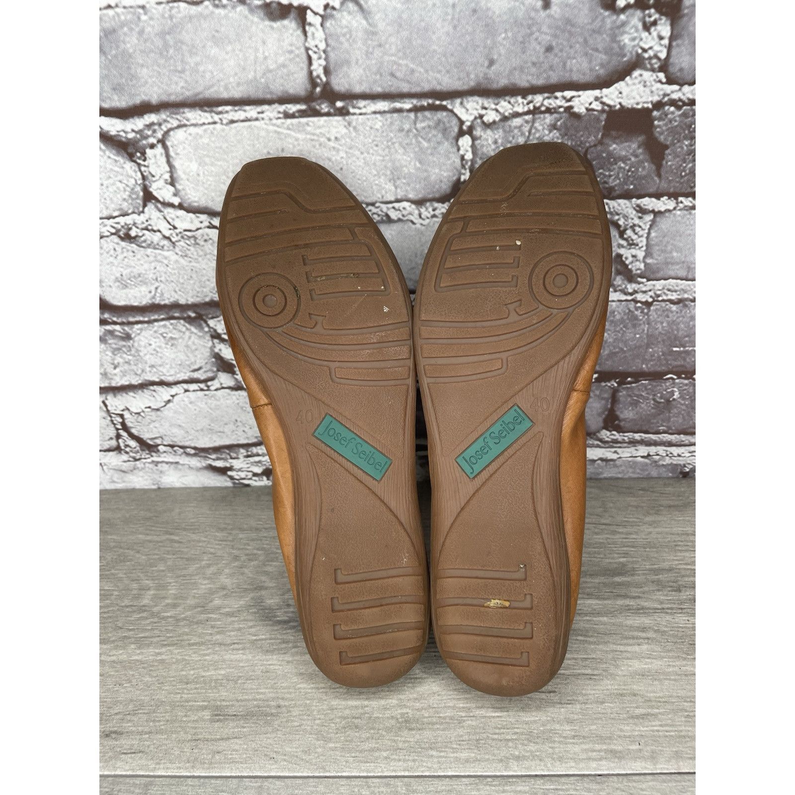 JOSEF SEIBAL Josef Seibel Fenja Brown Leather Ballerina Ballet Flats Wome Size US 9.5 / IT 39.5 - 11 Thumbnail