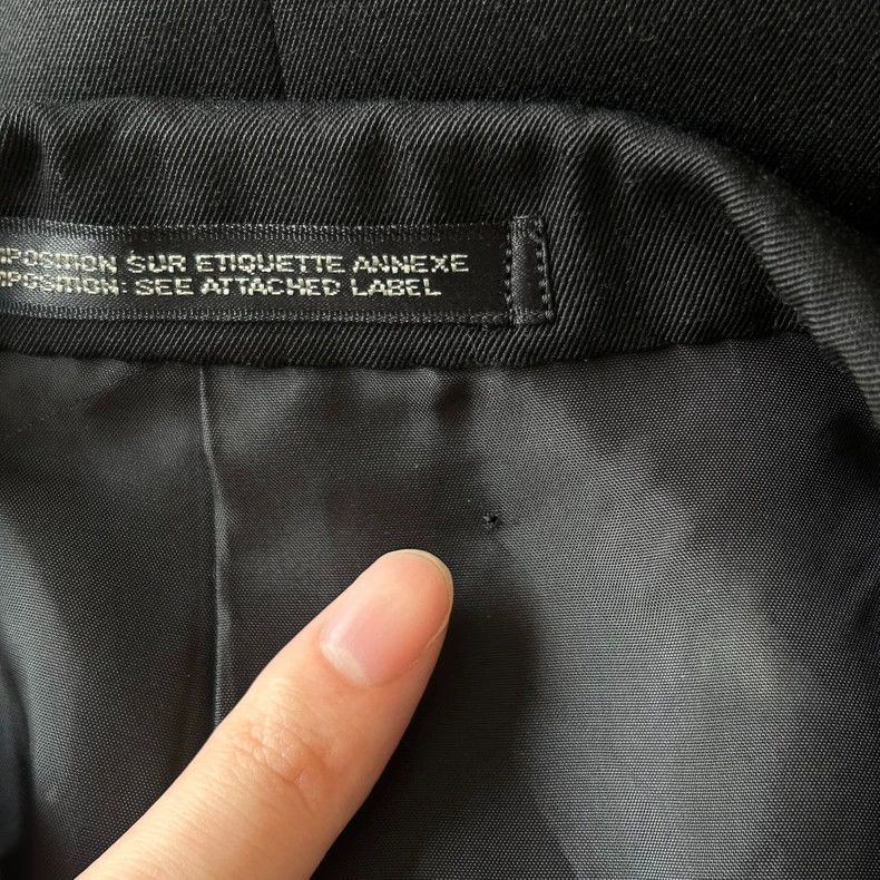 Yohji Yamamoto Yohji Yamamoto size m 92ss blue stripe trim blazer 2505-Ne Size 38R - 5 Thumbnail