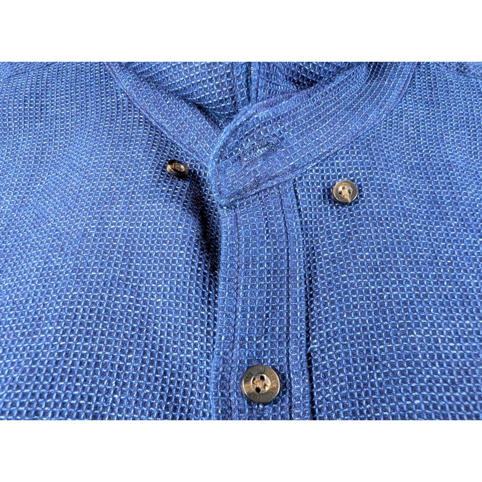 Vintage Line Of Trade Shirt Men’s L Blue Button-Up Long Sleeve Knit Casual Modern Classic Size US L / EU 52-54 / 3 - 4 Thumbnail