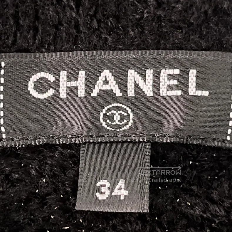 Chanel Chanel Golden silk diamond plaid knitted heavy industry dr Size XXS / US 00 / IT 34 - 3 Thumbnail