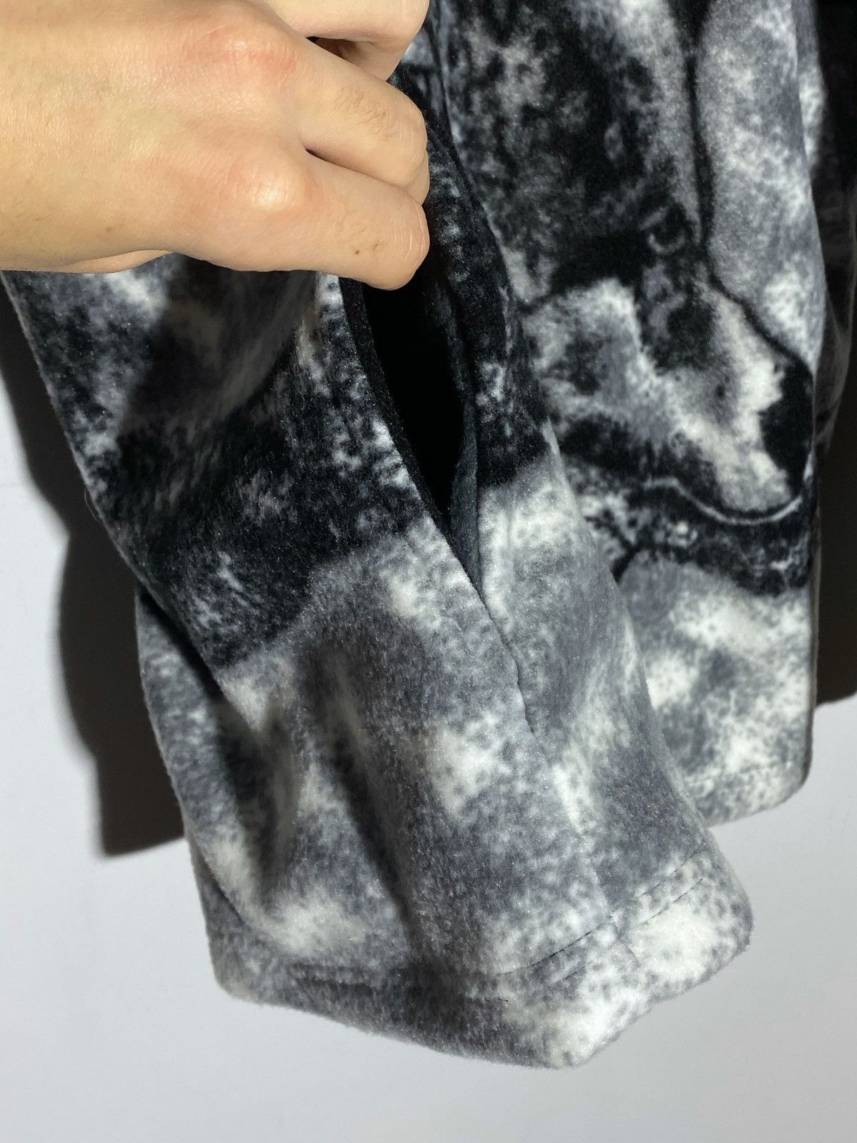 Vintage Vintage All Over Print Wolf Fleece Jacket Supreme Vibes Rare Size US M / EU 48-50 / 2 - 9 Thumbnail