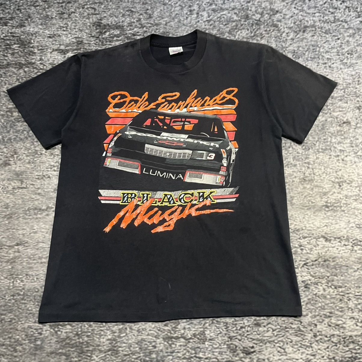 NASCAR Vintage 90s Dale Earnhardt NASCAR Racing T Shirt Large Size US L / EU 52-54 / 3 - 3 Thumbnail