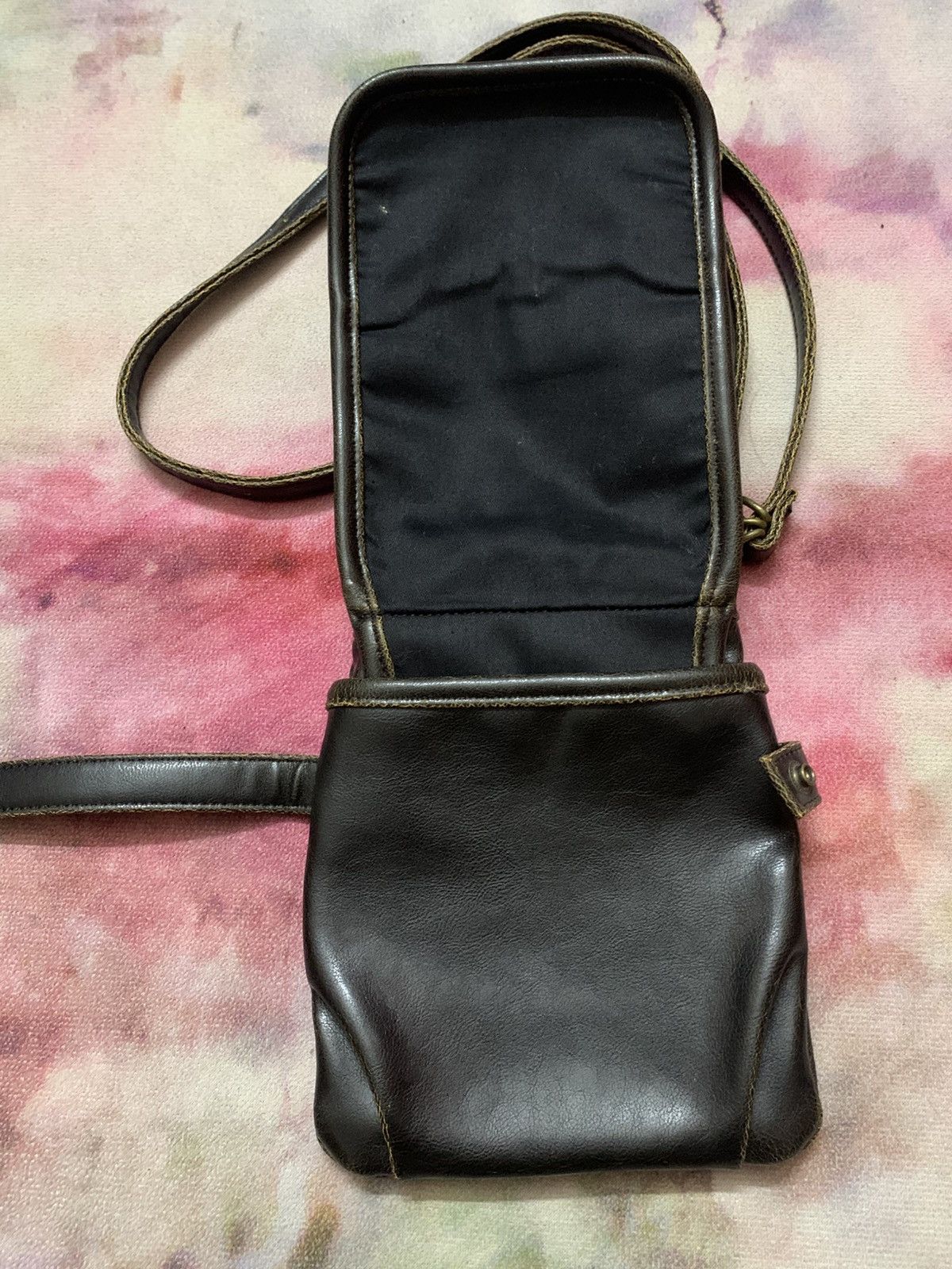 KMRii Japanese Apocalypse Vkei Custom Mini Leather Sling Bag Size ONE SIZE - 4 Thumbnail