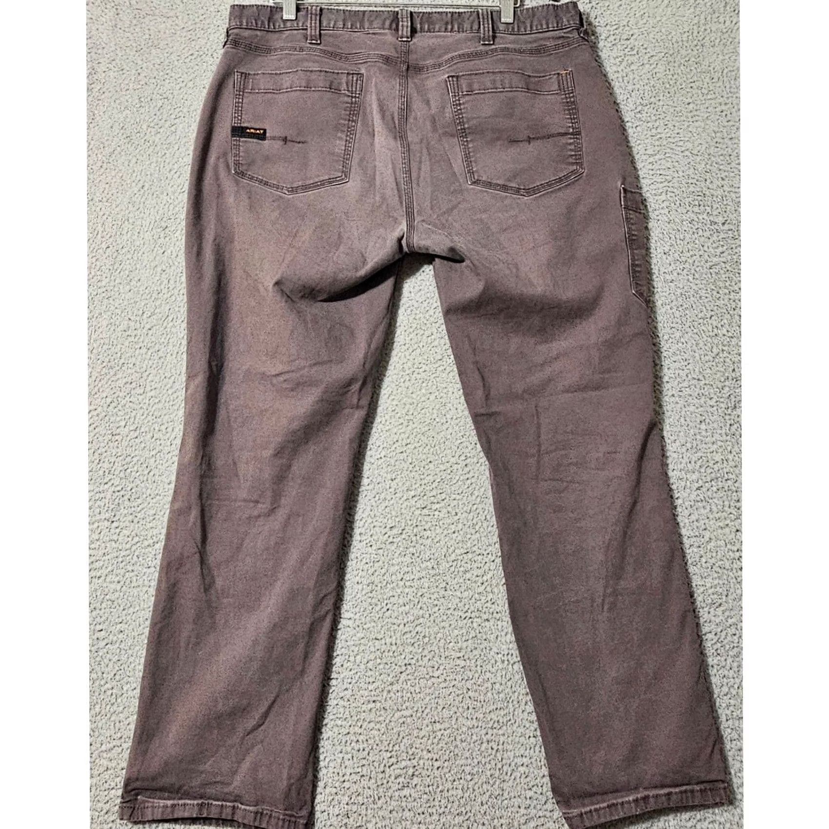 Ariat Ariat Pants Mens 38x32 Gray Rebar M4 Relaxed Straight Cargo Workwear Outdoor Mens Size US 38 / EU 54 - 2 Thumbnail