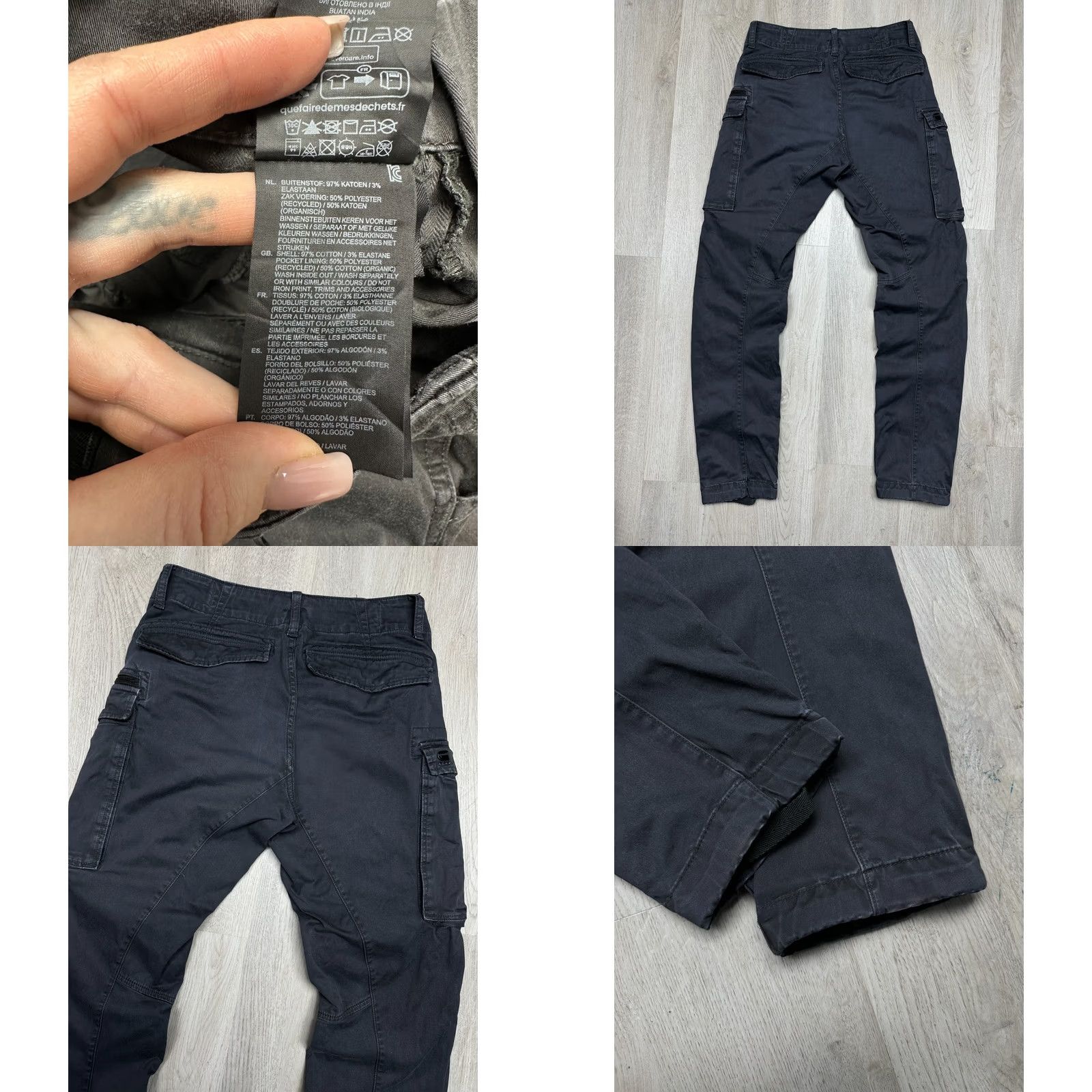 G-Star G Star Raw Mens Rovic Zip 3D Regular Tapered Cargo Pants Size 28 Size US 28 / EU 44 - 8 Thumbnail