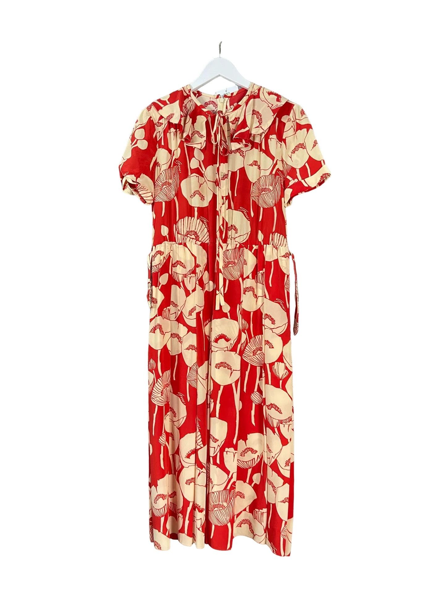 Gucci Gucci Floral Silk Midi Dress Size 38 Size XS / US 0-2 / IT 36-38 - 1 Thumbnail