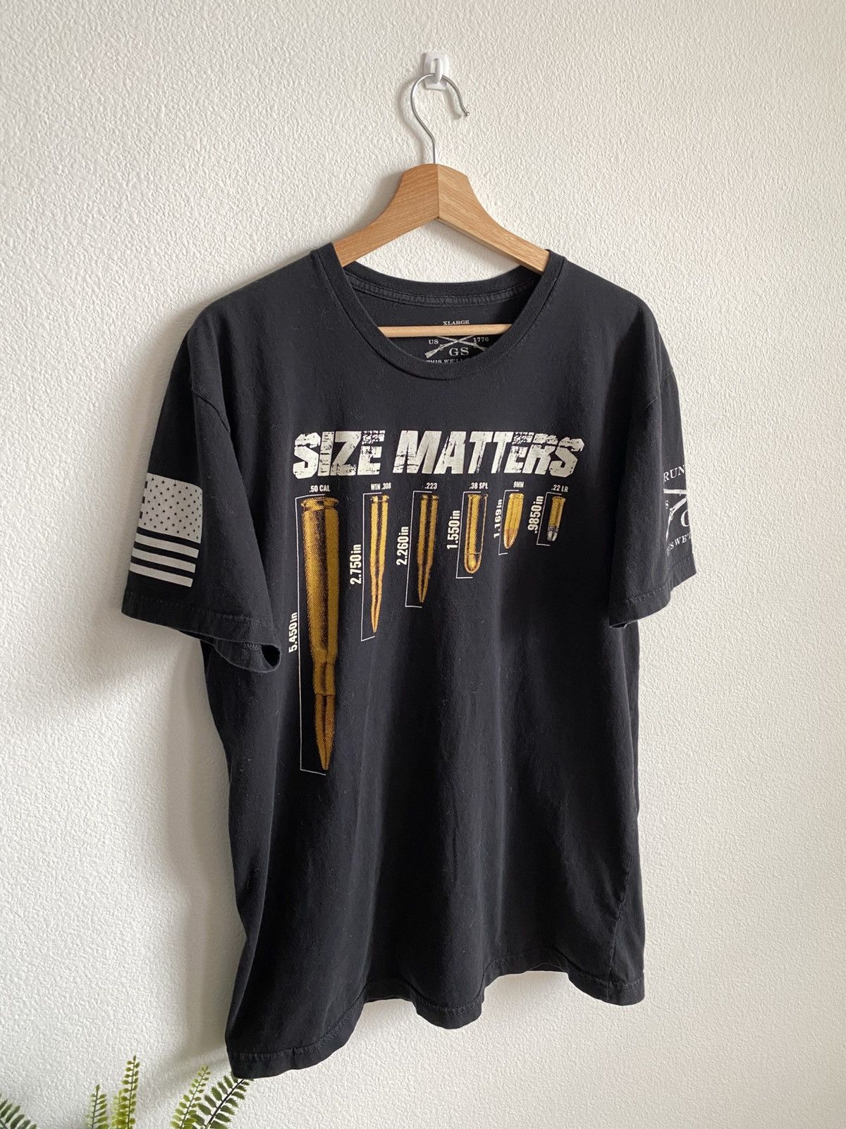 Other Bullet Size Matters Gun Tee Size US XL / EU 56 / 4 - 2 Thumbnail