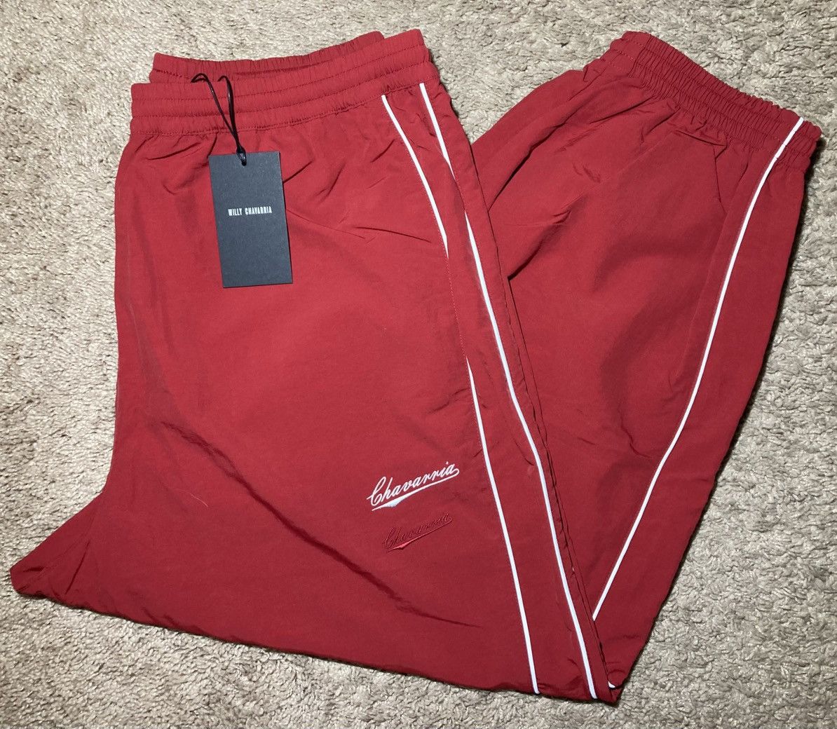 Willy Chavarria New AW25 Willy Chavarria Bad Boy Track Pants 90s Pepper Size US 36 / EU 52 - 1 Thumbnail