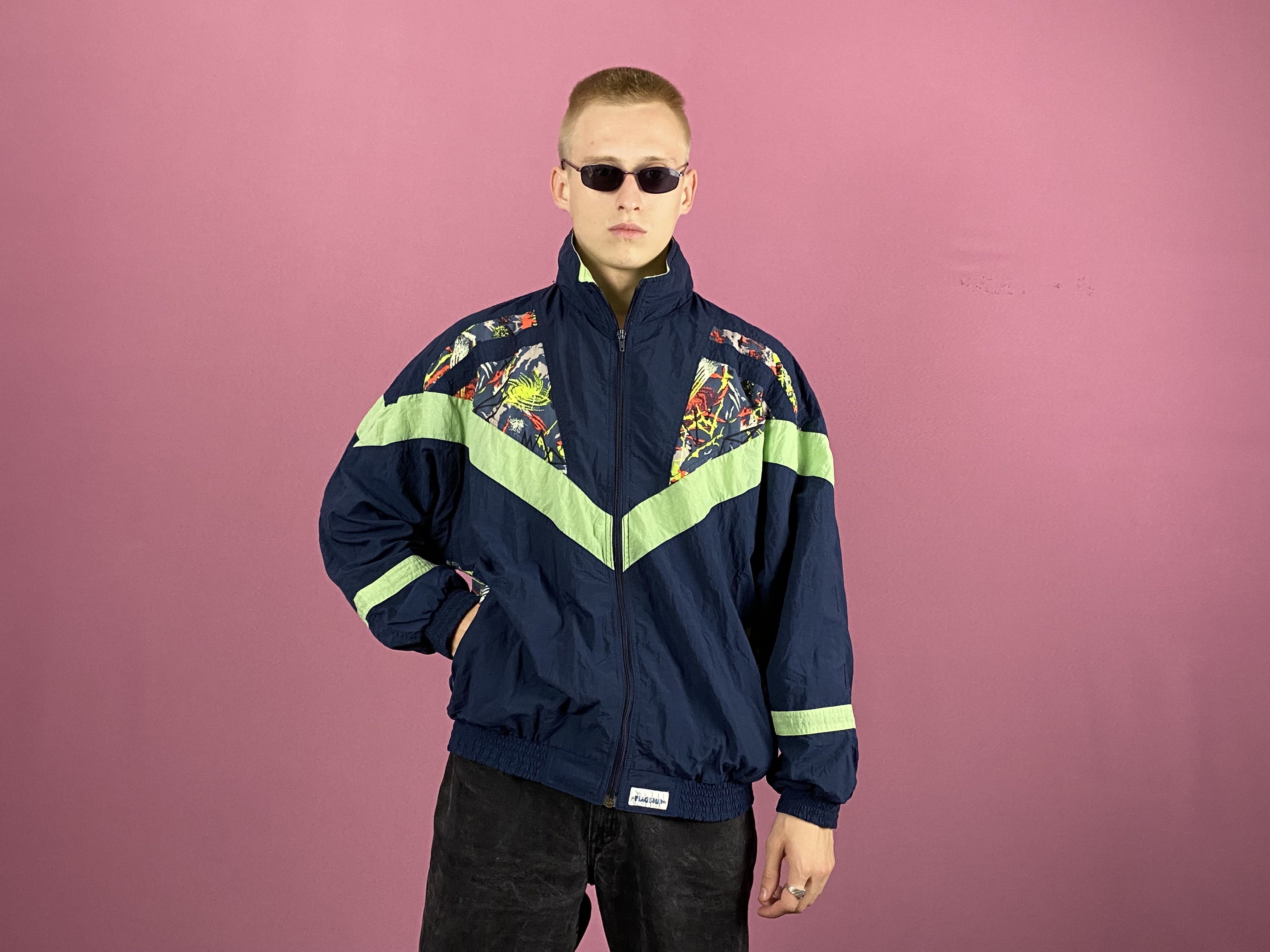 Vintage 90s Flagship Vintage Men's Windbreaker Jacket - Size L Size US L / EU 52-54 / 3 - 4 Thumbnail