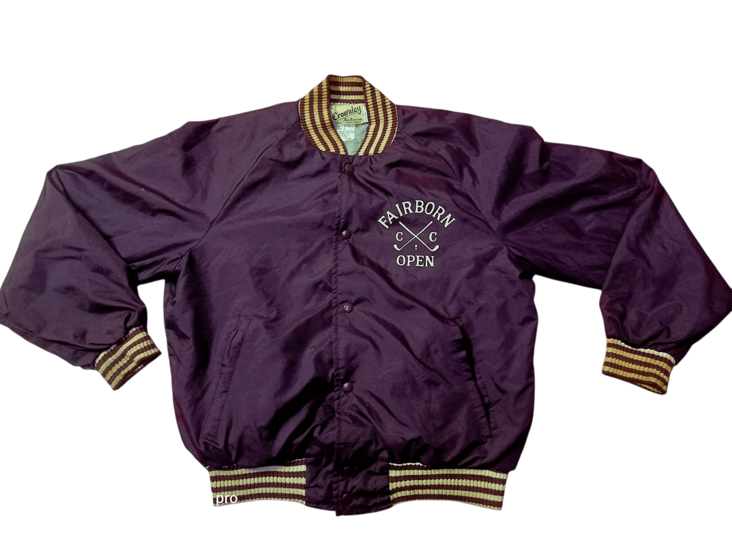 Vintage 💥Vintage Crownley FairBorn Open Nylon Jacket Men Bombers 💥 Size US L / EU 52-54 / 3 - 2 Thumbnail