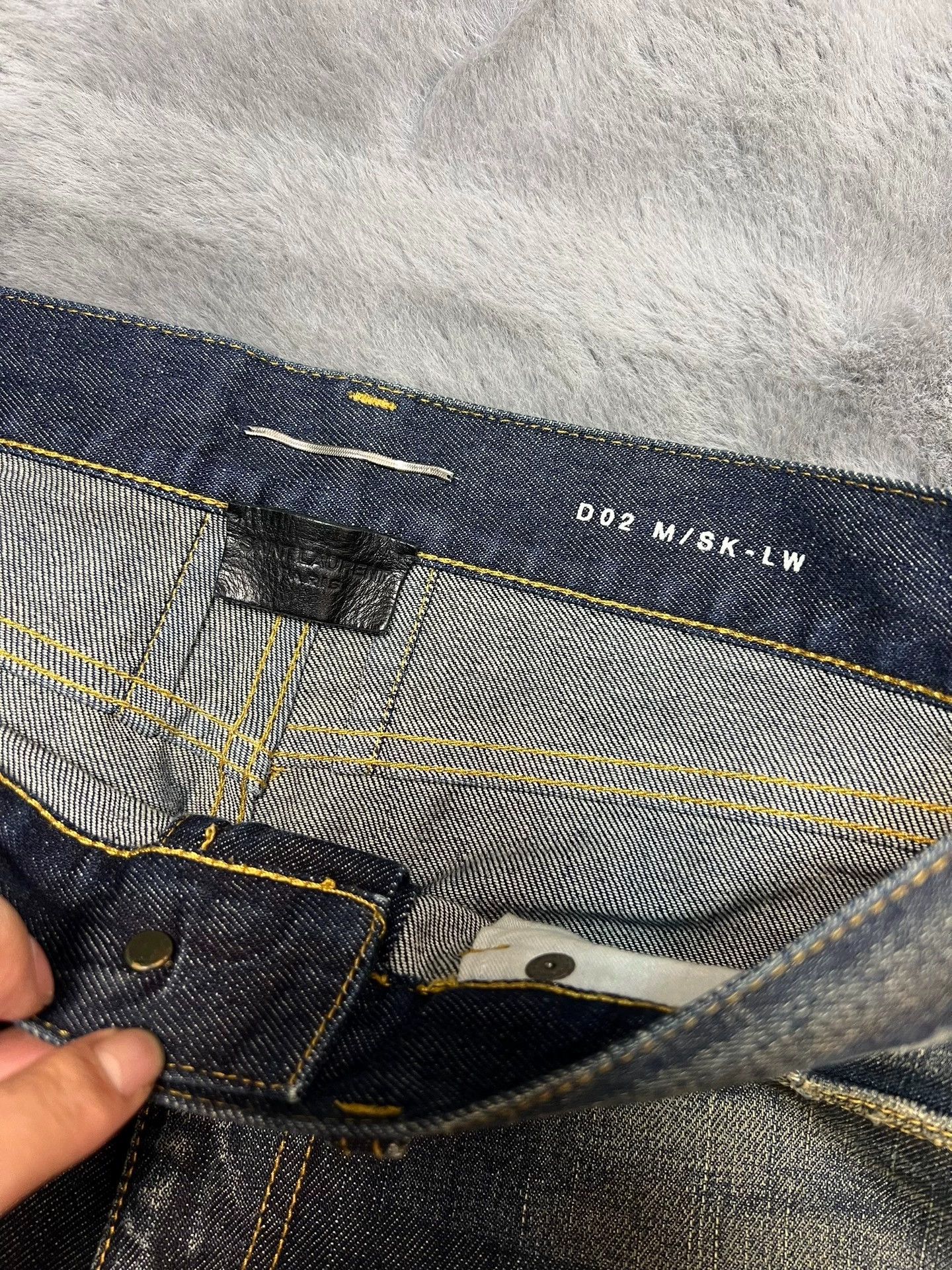 Saint Laurent Paris SLP blue yellow mud wash basic jeans Size US 30 / EU 46 - 6 Thumbnail