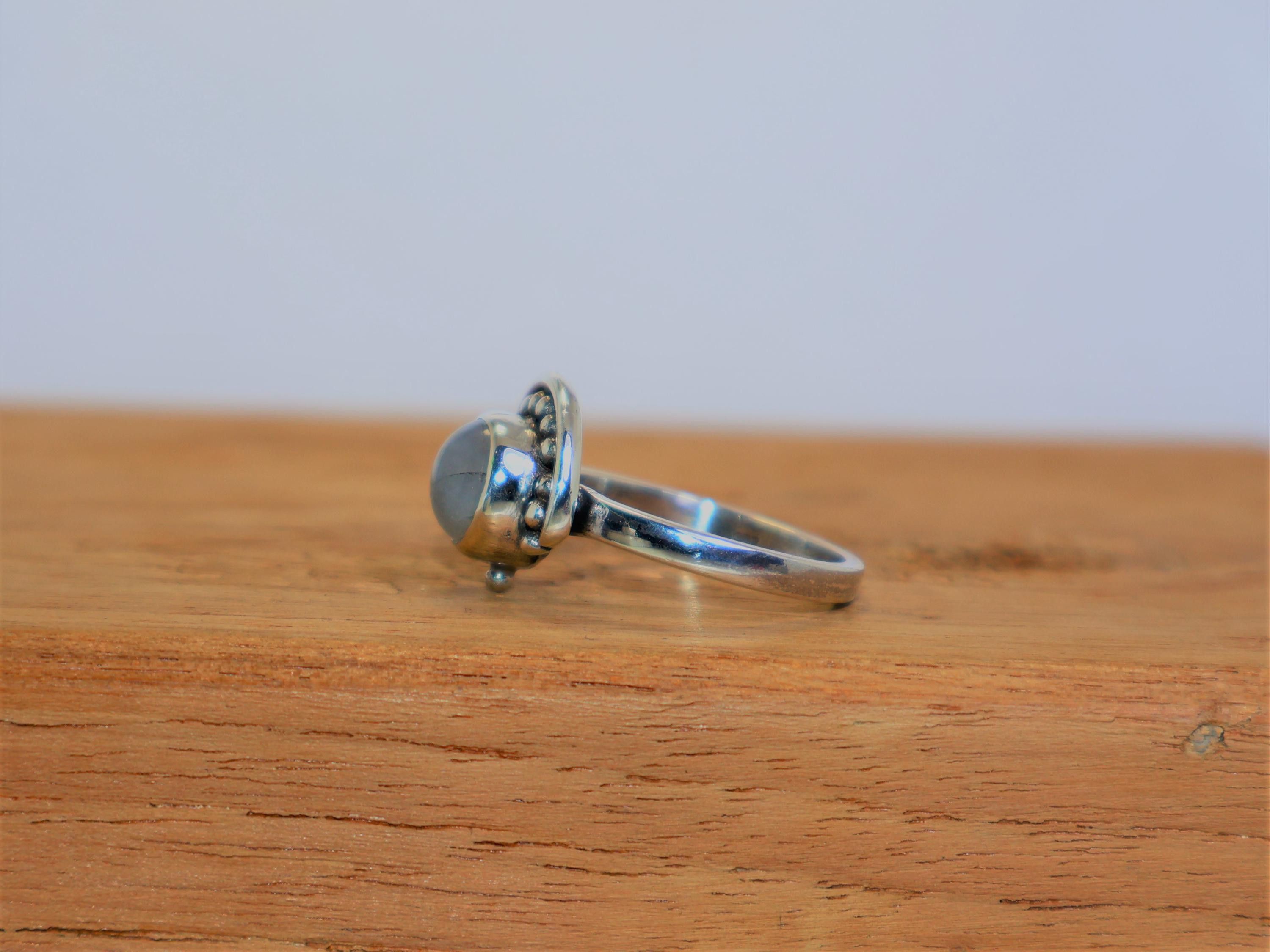 Handmade Moonstone Ring, Handmade Ring, 925 Sterling Silver Ring, Size ONE SIZE - 4 Thumbnail