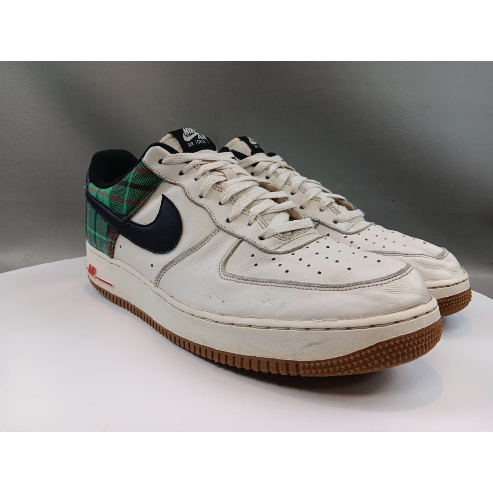 Nike Nike Air Force 1 Low ‘07 DV0791-100 Plaid Pale Ivory Stadium Green Mens Size 15 Leather Shoes Size ONE SIZE - 2 Thumbnail