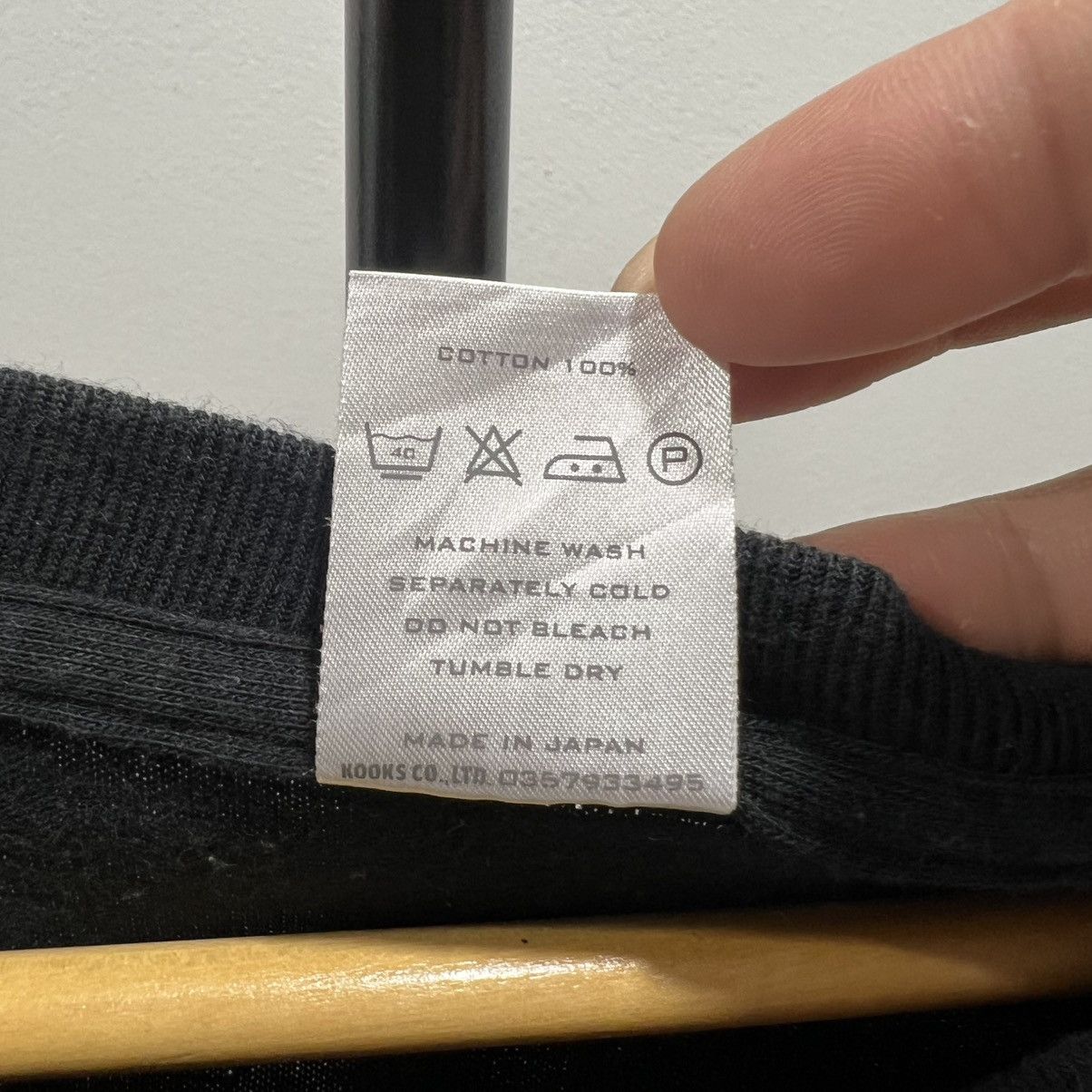 Japanese Brand × Number (N)ine Number(N)ine Black Tee Size US M / EU 48-50 / 2 - 3 Thumbnail