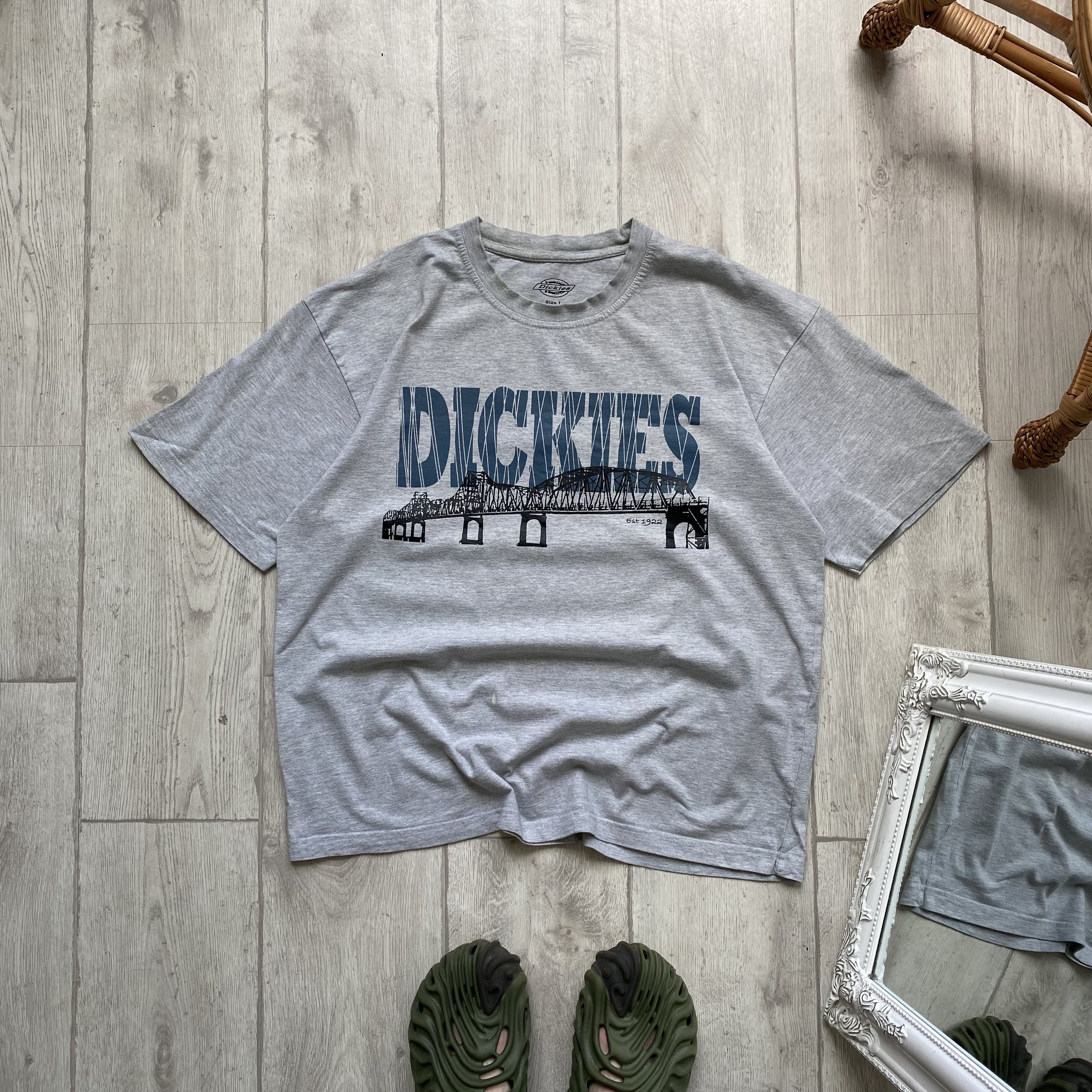 Dickies Vintage Diskies USA Logo Heavy Boxy tee Skater Rap Size US L / EU 52-54 / 3 - 1 Thumbnail