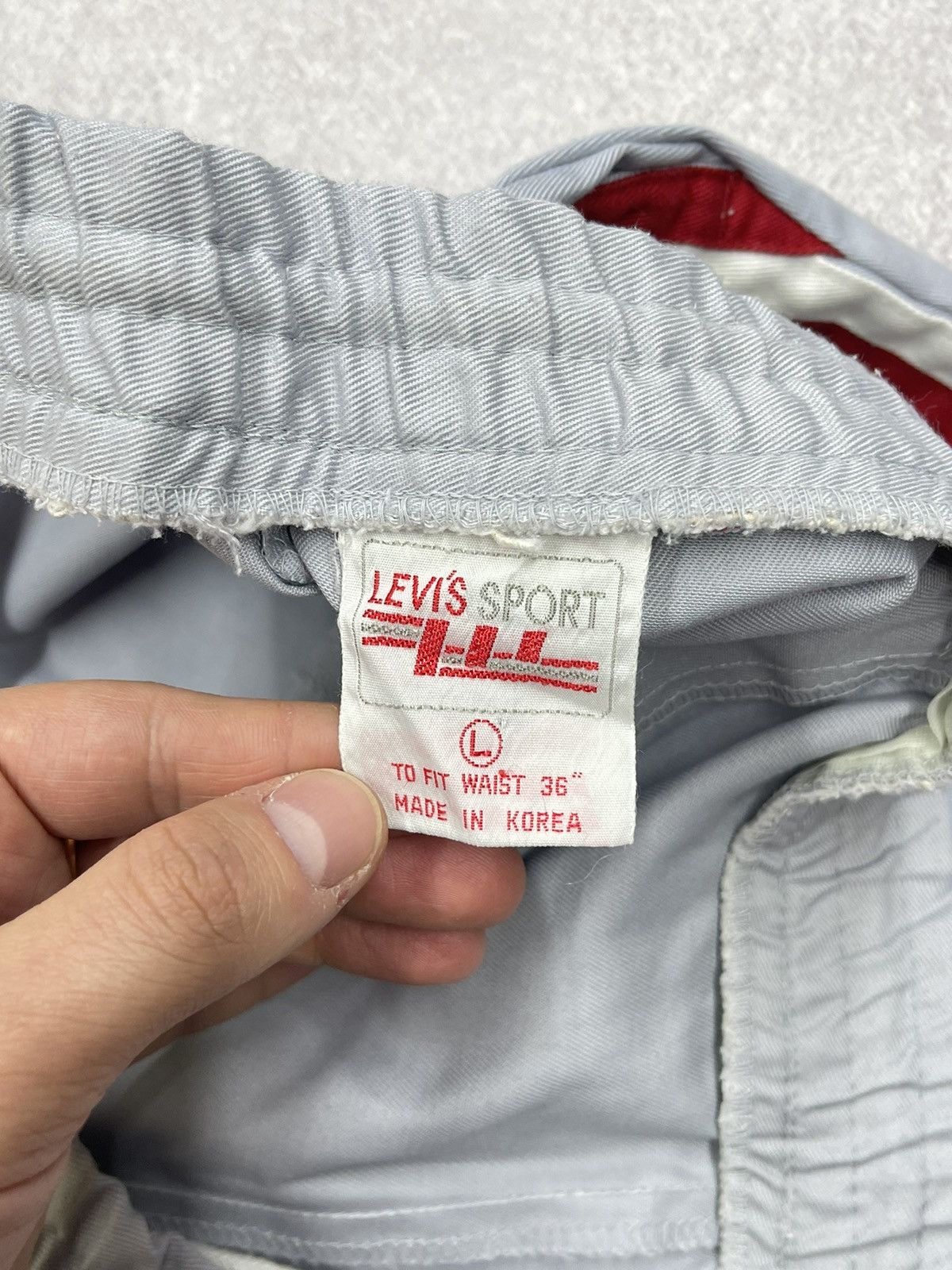 Levi's Rare Vintage Levis Sport 1984 Grey Shorts Olympic Size US 34 / EU 50 - 5 Thumbnail