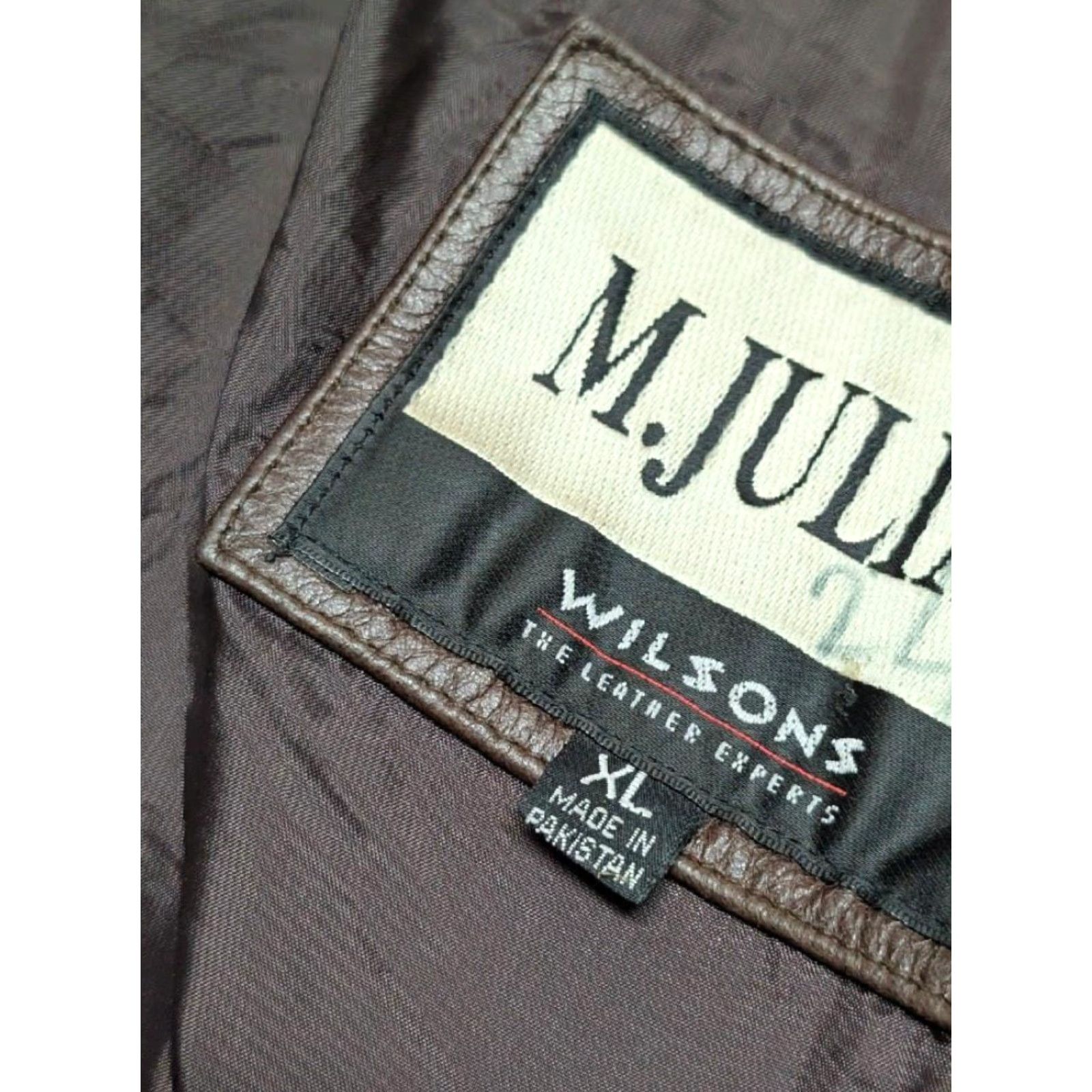 Vintage VINTAGE Wilsons Leather leather jacket coat XL Mens patina 1990s brown button front Dean Winchester Size US XL / EU 56 / 4 - 6 Thumbnail