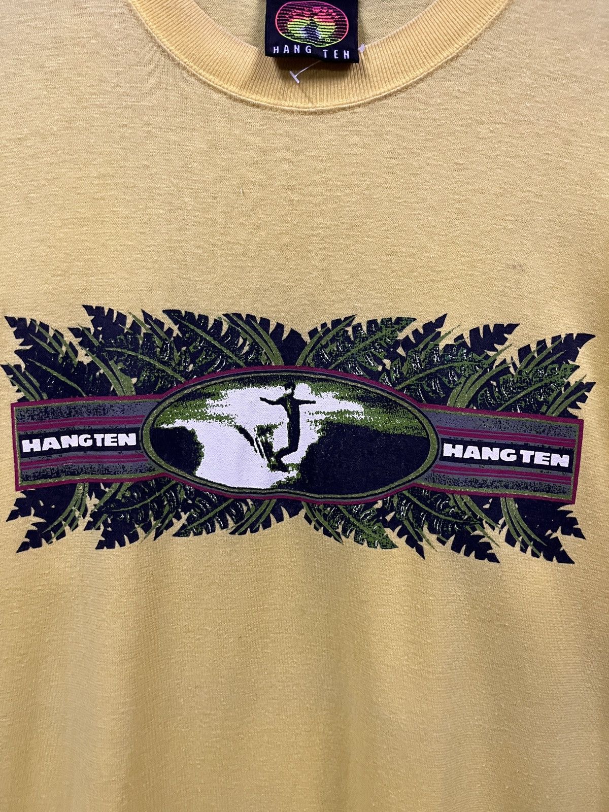 Hang Ten VINTAGE 90s HANG TEN SURFING TSHIRT Size US L / EU 52-54 / 3 - 4 Thumbnail