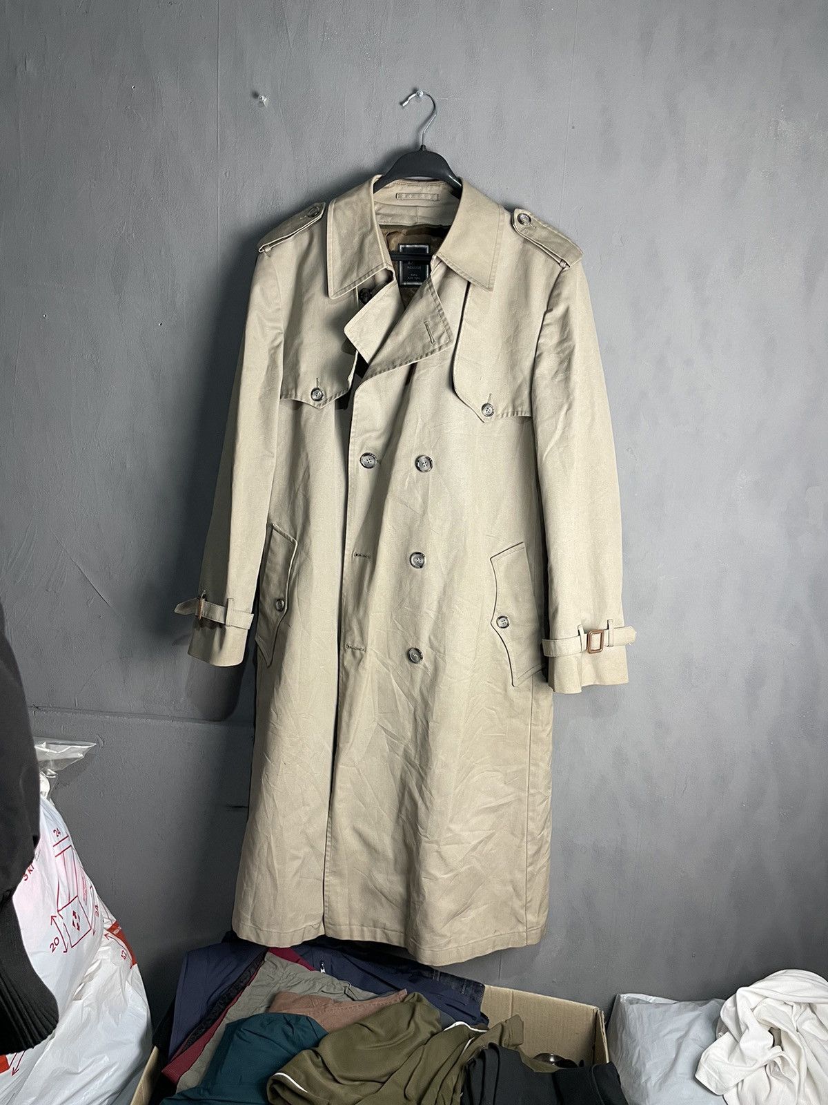 Christian Dior Monsieur Vintage Christian Dior monsieur trench-coat wool lined 44r Size US L / EU 52-54 / 3 - 1 Thumbnail