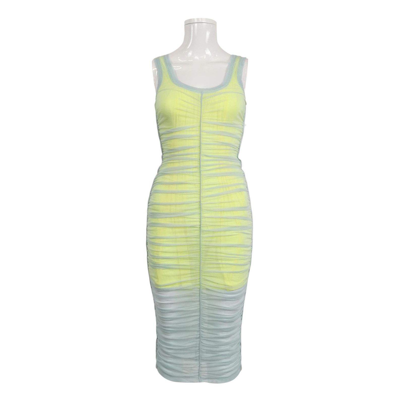 Alexander Wang Alexander Wang Ruched Mesh Midi Dress Size XS Size XS / US 0-2 / IT 36-38 - 1 Thumbnail