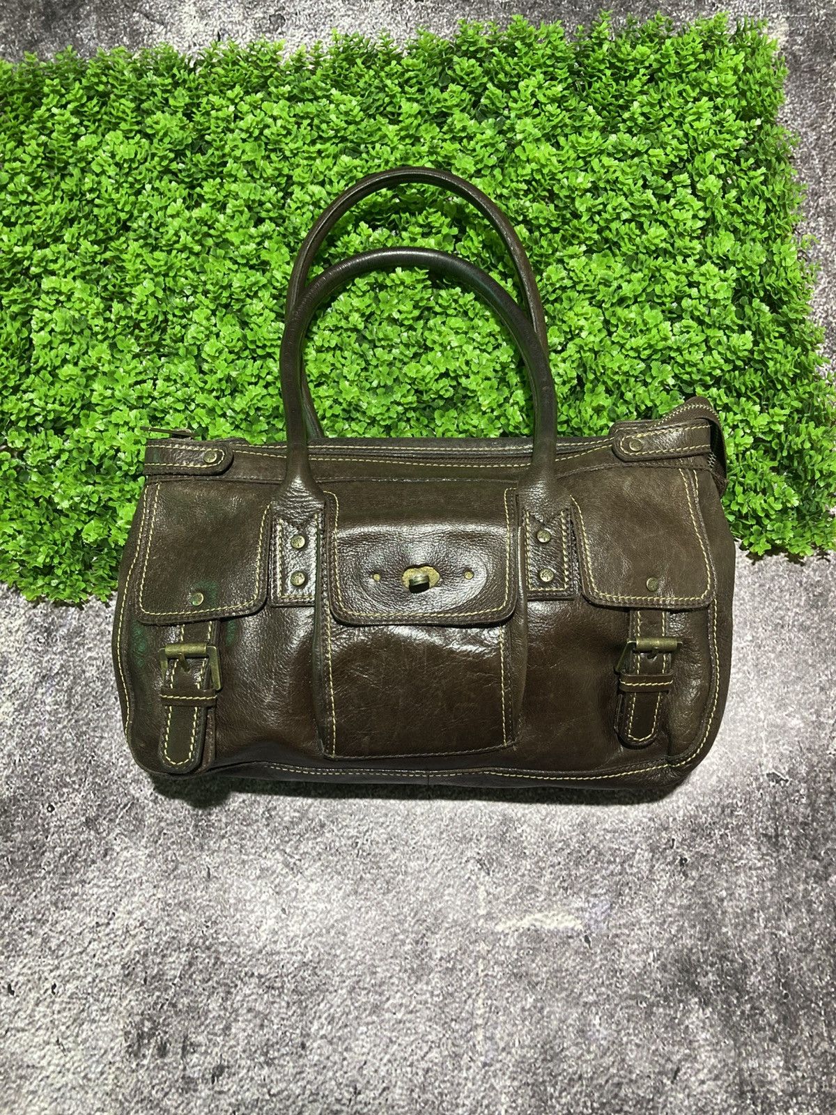 Mulberry Mulberry Roxanne Bag Chocolate Brown Darwin Leather Handbag Size ONE SIZE - 1 Thumbnail