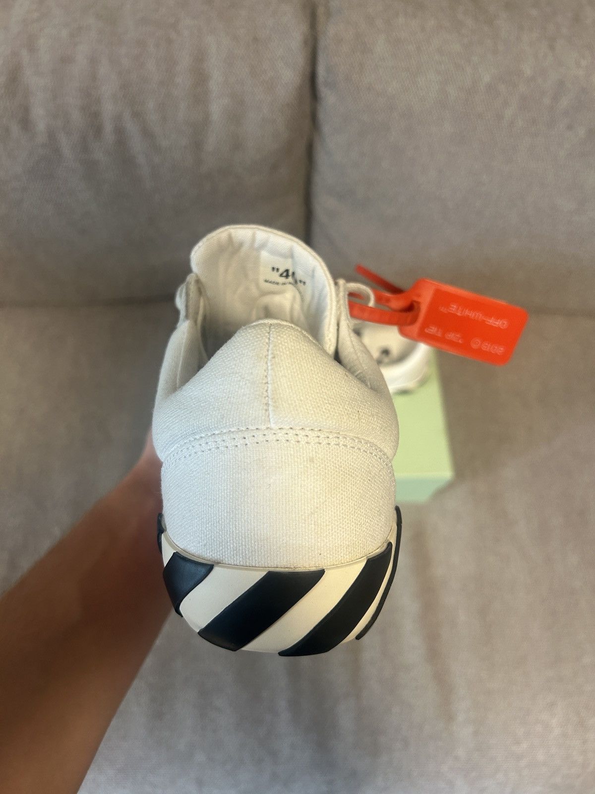 Off-White Off-white Vulc Low White (Updated Stripes) Size US 7 / EU 40 - 4 Thumbnail