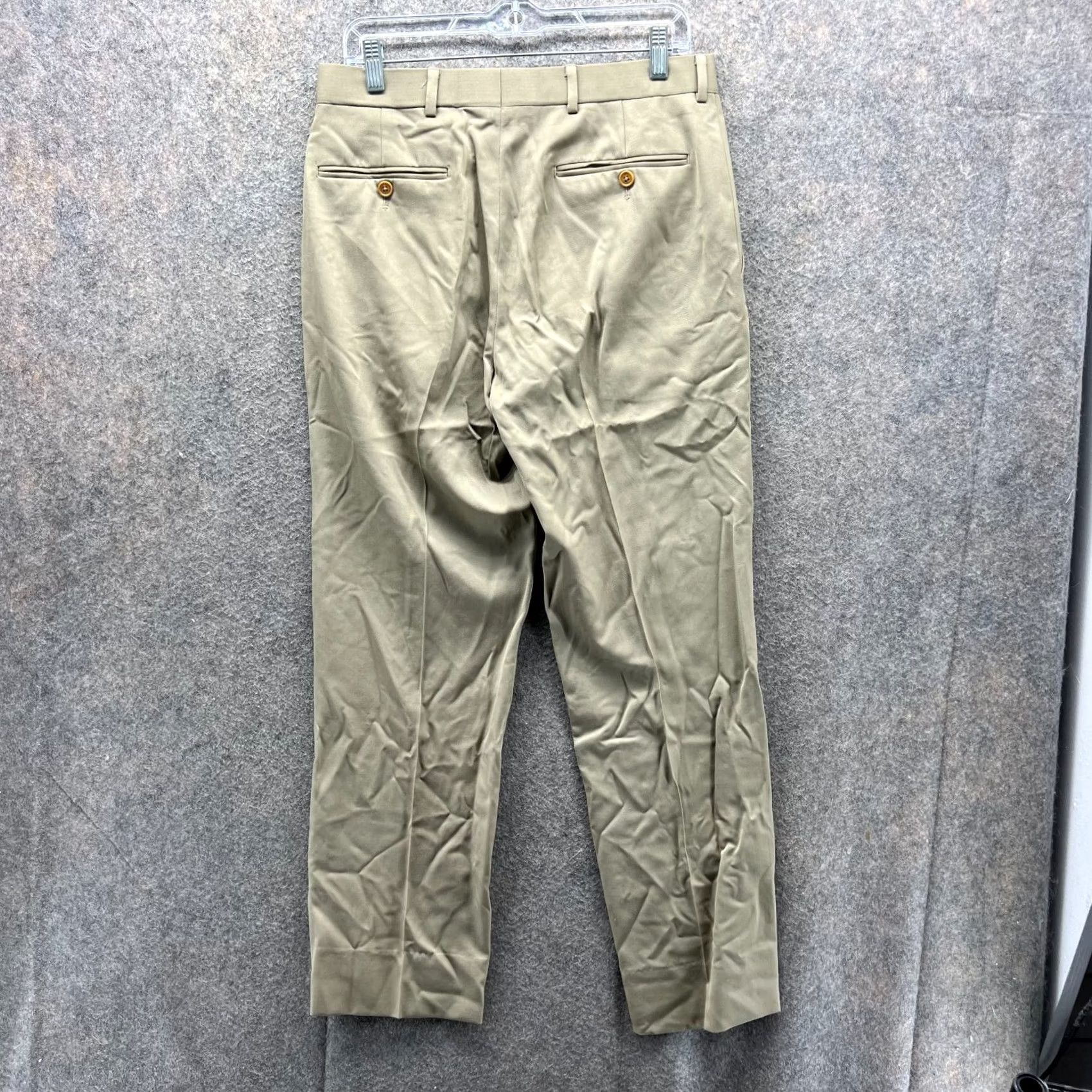 Brooks Brothers Brooks Brothers Pants Men 32x32 Khaki Chino Pleated Regent Tan Beige Trousers Size US 32 / EU 48 - 2 Thumbnail