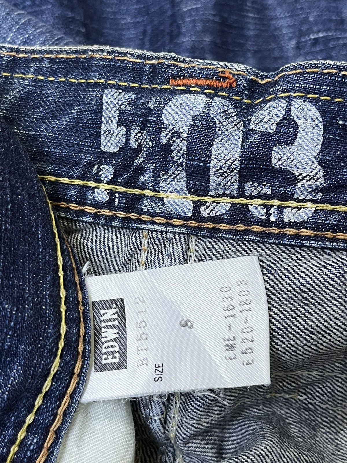Edwin FLARED🔥VINTAGE EDWIN 503 MADE IN JAPAN BLUE TRIP JEANS Size US 30 / EU 46 - 19 Thumbnail