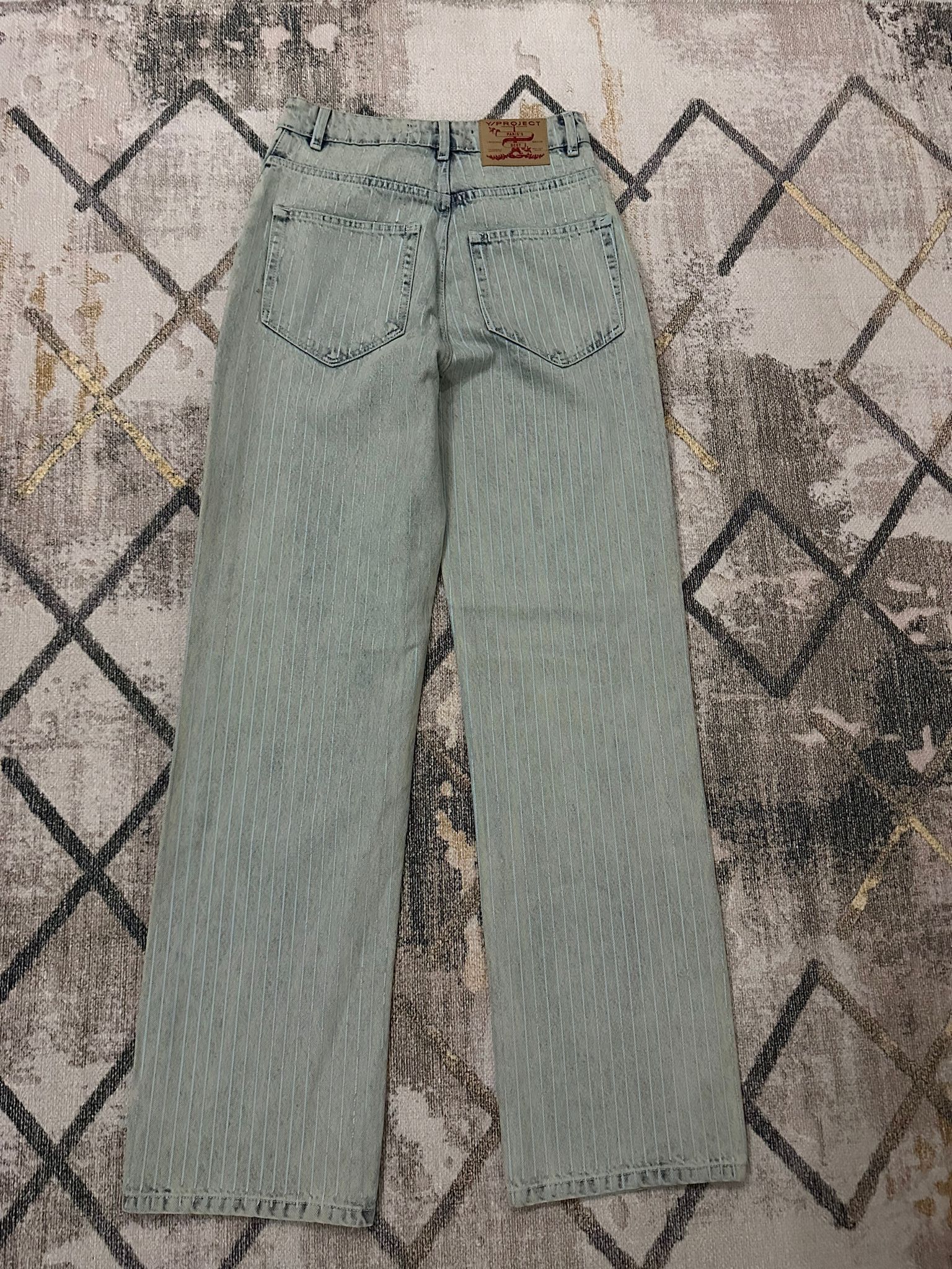 Y/Project Y/PROJECT Striped Wide-leg Jeans In White Size S Size US 30 / EU 46 - 7 Thumbnail