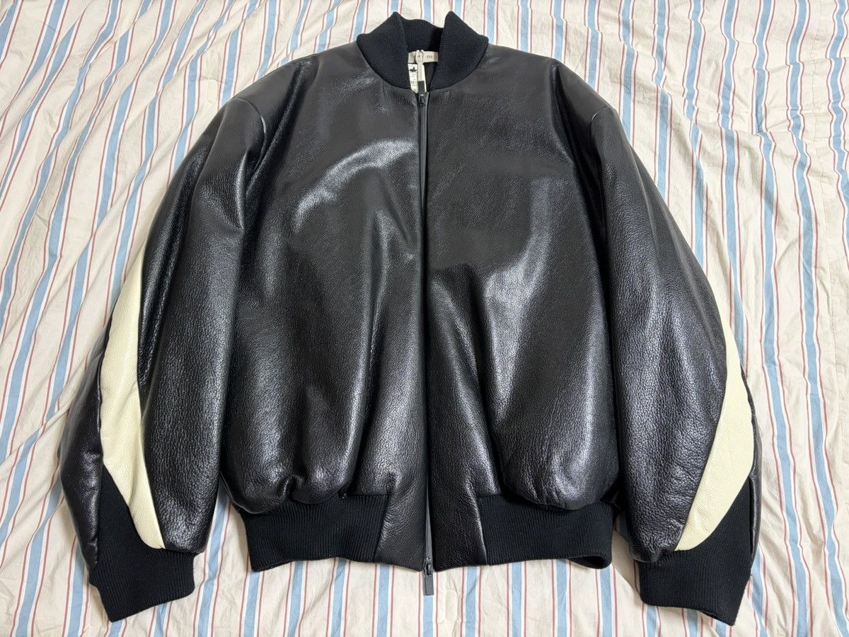 Fear of God Fear of god 8th Striped Full-Grain Leather Bomber Jacket Size US L / EU 52-54 / 3 - 3 Thumbnail