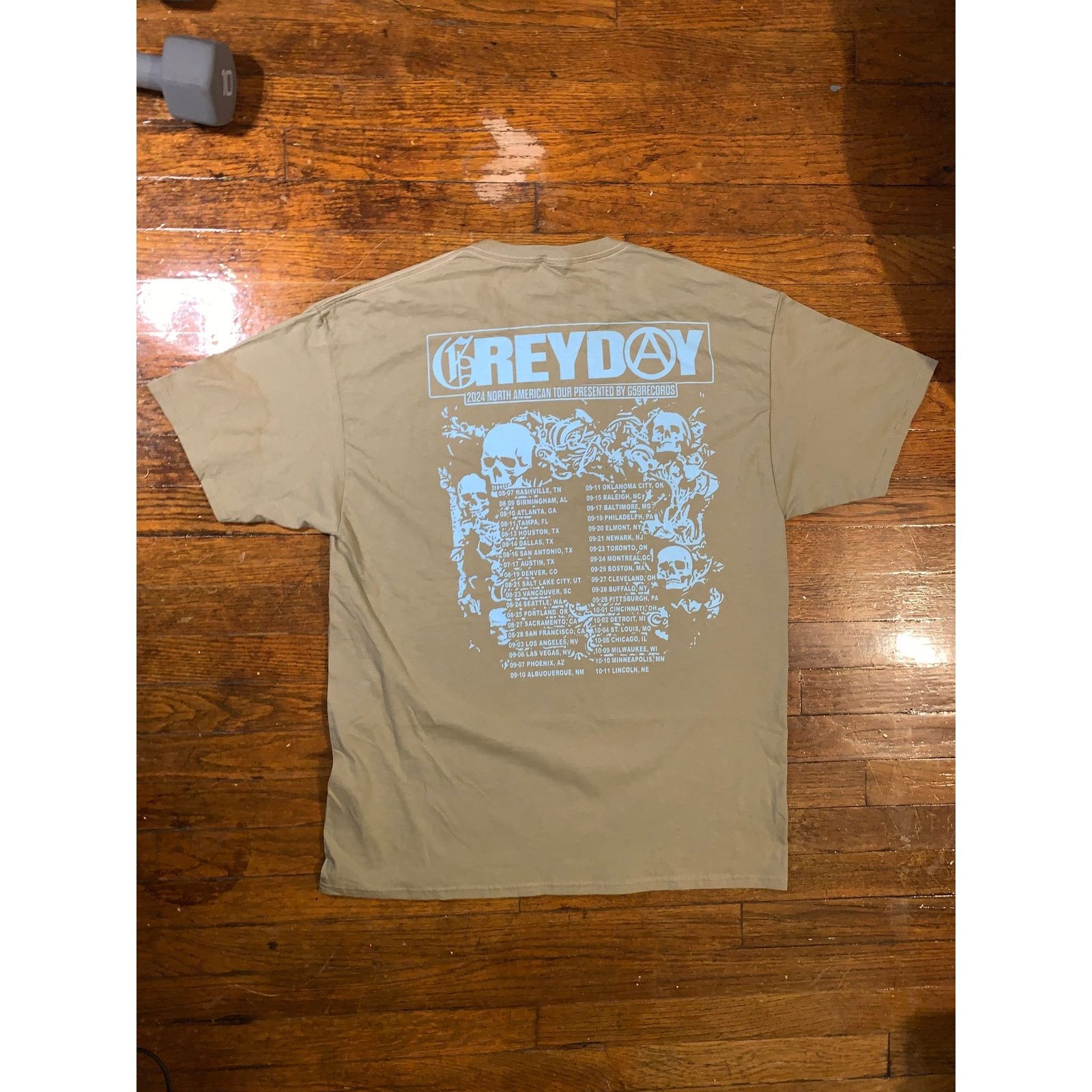 Band Tees $uicideboy$ Greyday 2024 Tour T Shirt Tan L G59 Denzel Curry Size US L / EU 52-54 / 3 - 4 Thumbnail