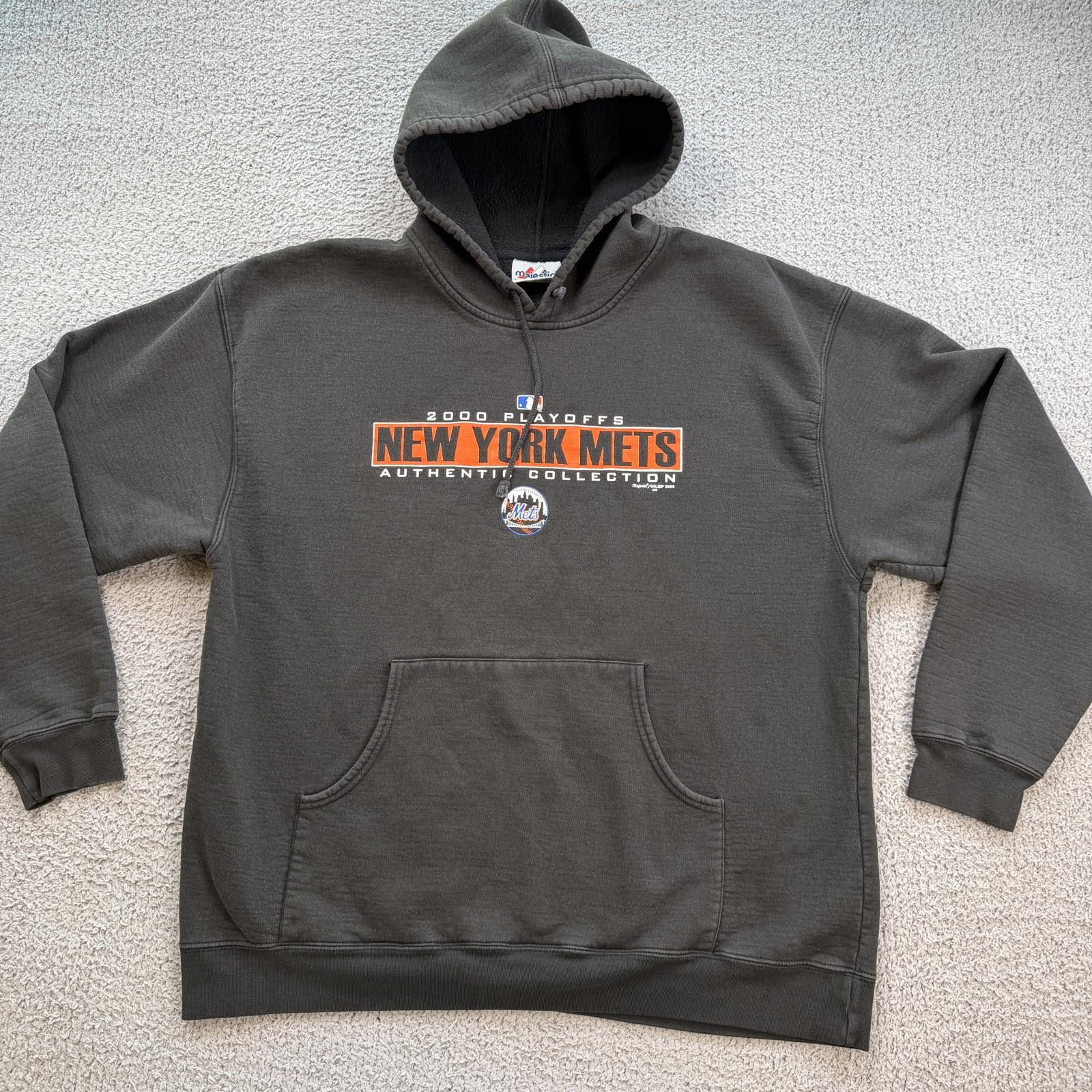 Majestic Vintage 2000 New York Mets Playoffs Hoodie Sweatshirt XL Size US XL / EU 56 / 4 - 1 Thumbnail