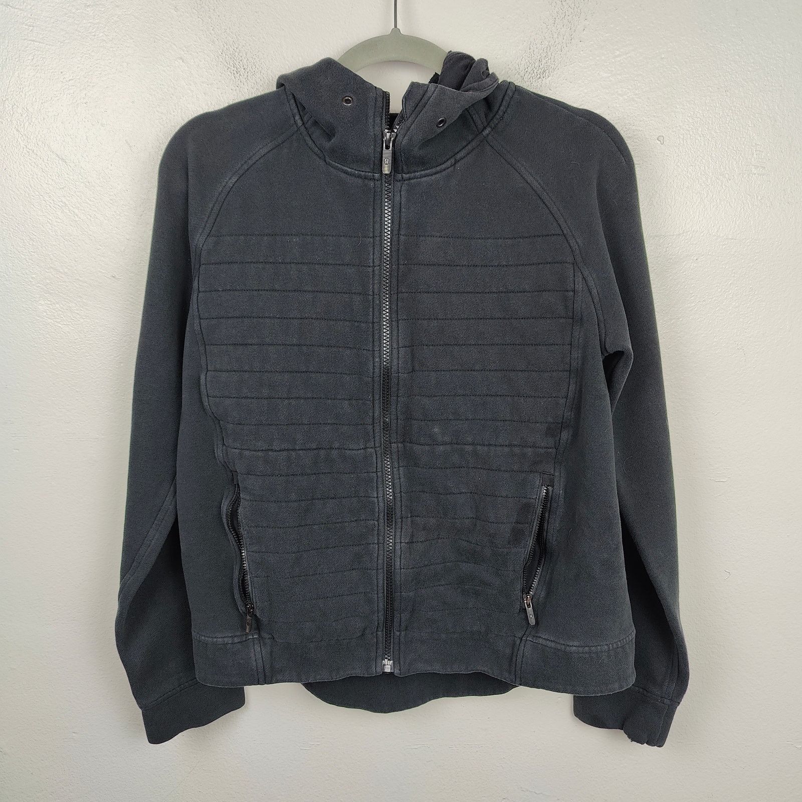 Lululemon Lululemon Fleece Be True Hoodie 8 Black Cotton Full Zip Size M / US 6-8 / IT 42-44 - 3 Thumbnail