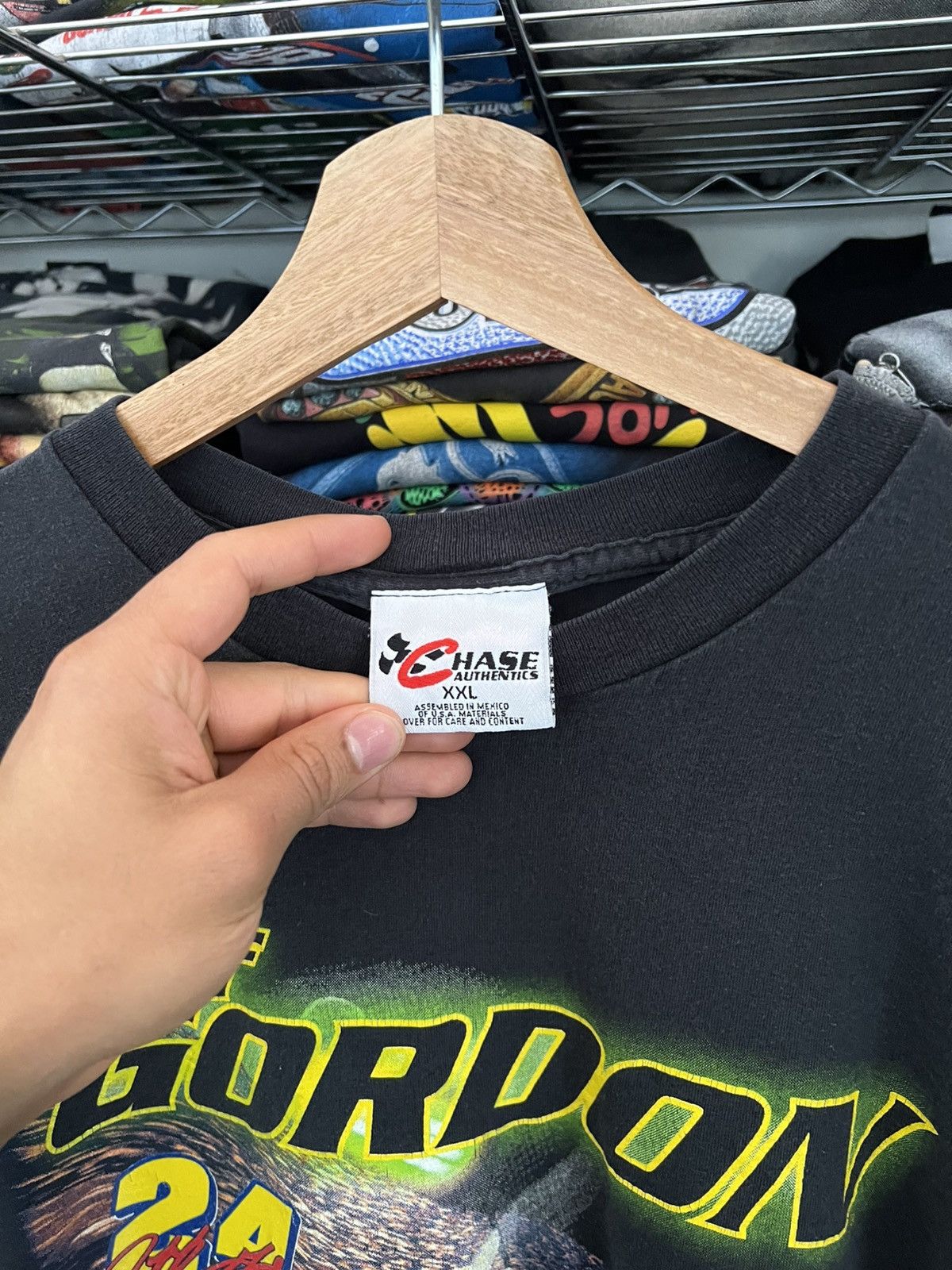 Chase Authentics 1998 Jeff Gordon #24 NASCAR Night Warrior NUTMEG Tee Size US XXL / EU 58 / 5 - 4 Thumbnail