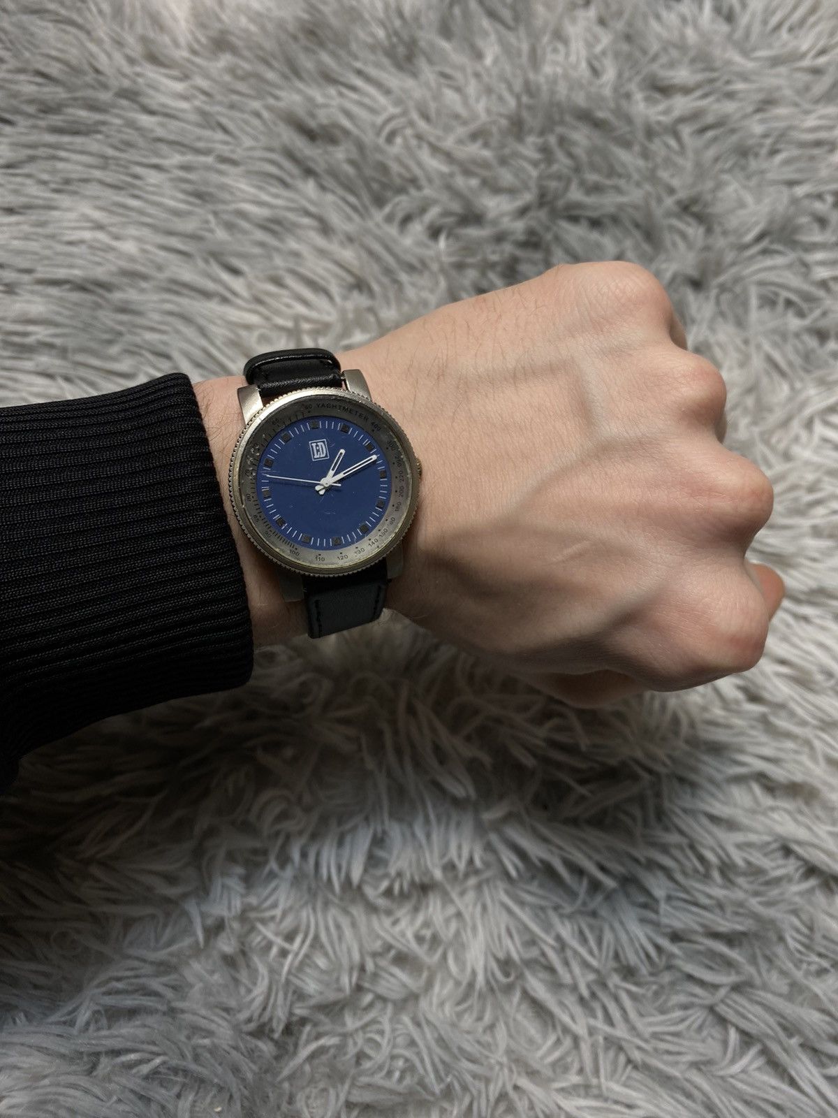 Vintage LD Yachtmeter Blue Dial Vintage Watch Japan Movement Size ONE SIZE - 3 Thumbnail