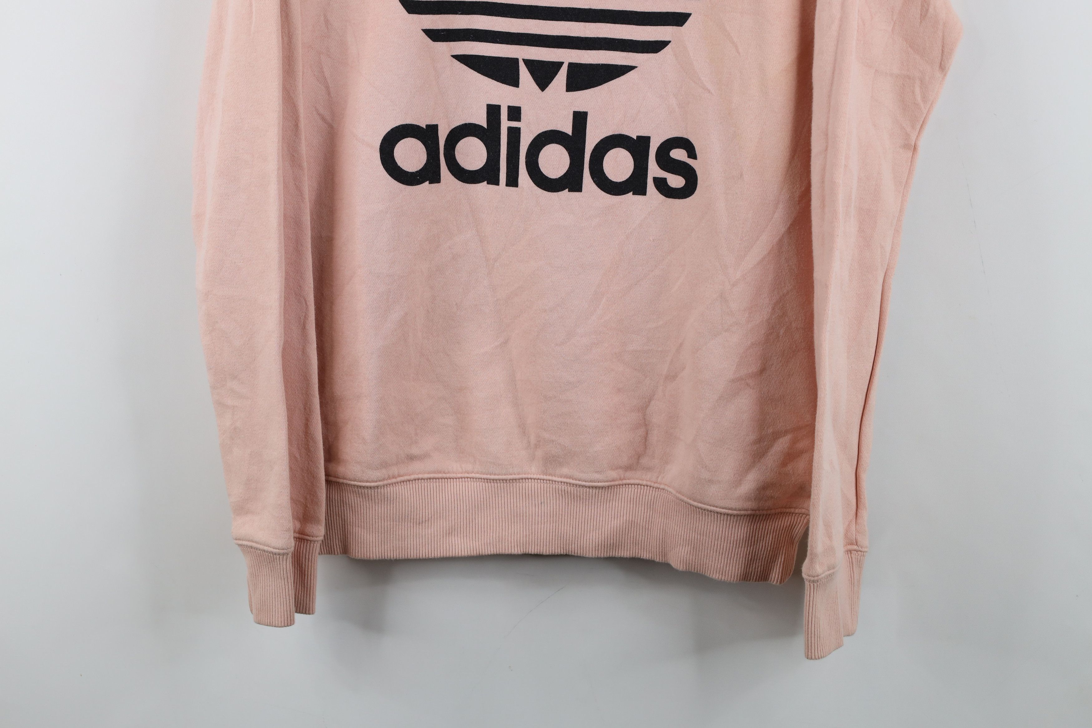 Adidas Y2K Adidas Spell Out Big Logo Crewneck Sweatshirt Pink Size S / US 4 / IT 40 - 3 Thumbnail