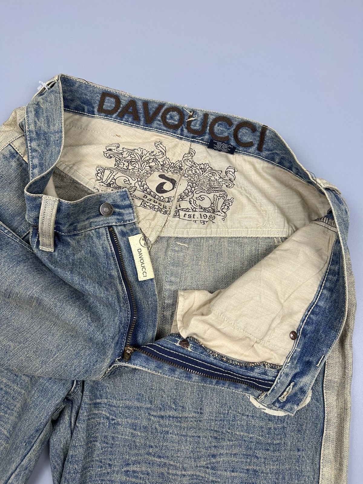 Other VINTAGE DAVOUCCI BAGGY JEANS Size US 36 / EU 52 - 12 Thumbnail