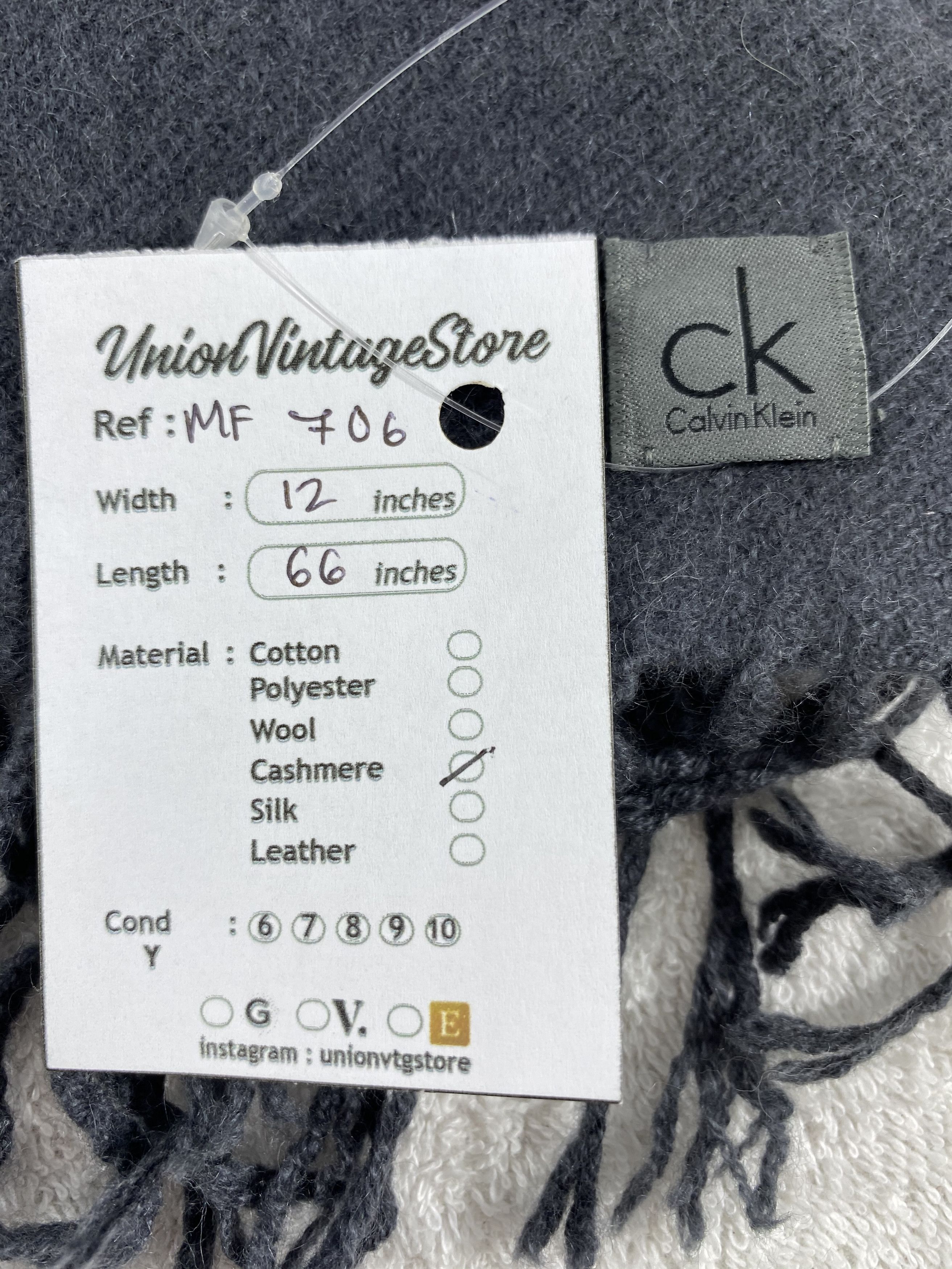 Calvin Klein Vintage Calvin Klein Scarf/Muffler/Neckwear MF706 Size ONE SIZE - 4 Thumbnail