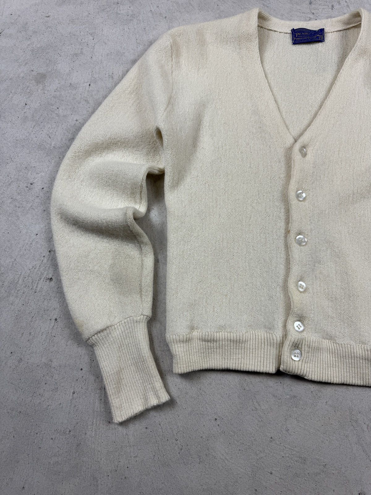 Pendleton × Vintage 1990’s Pendleton Cream Cardigan Size US S / EU 44-46 / 1 - 3 Thumbnail