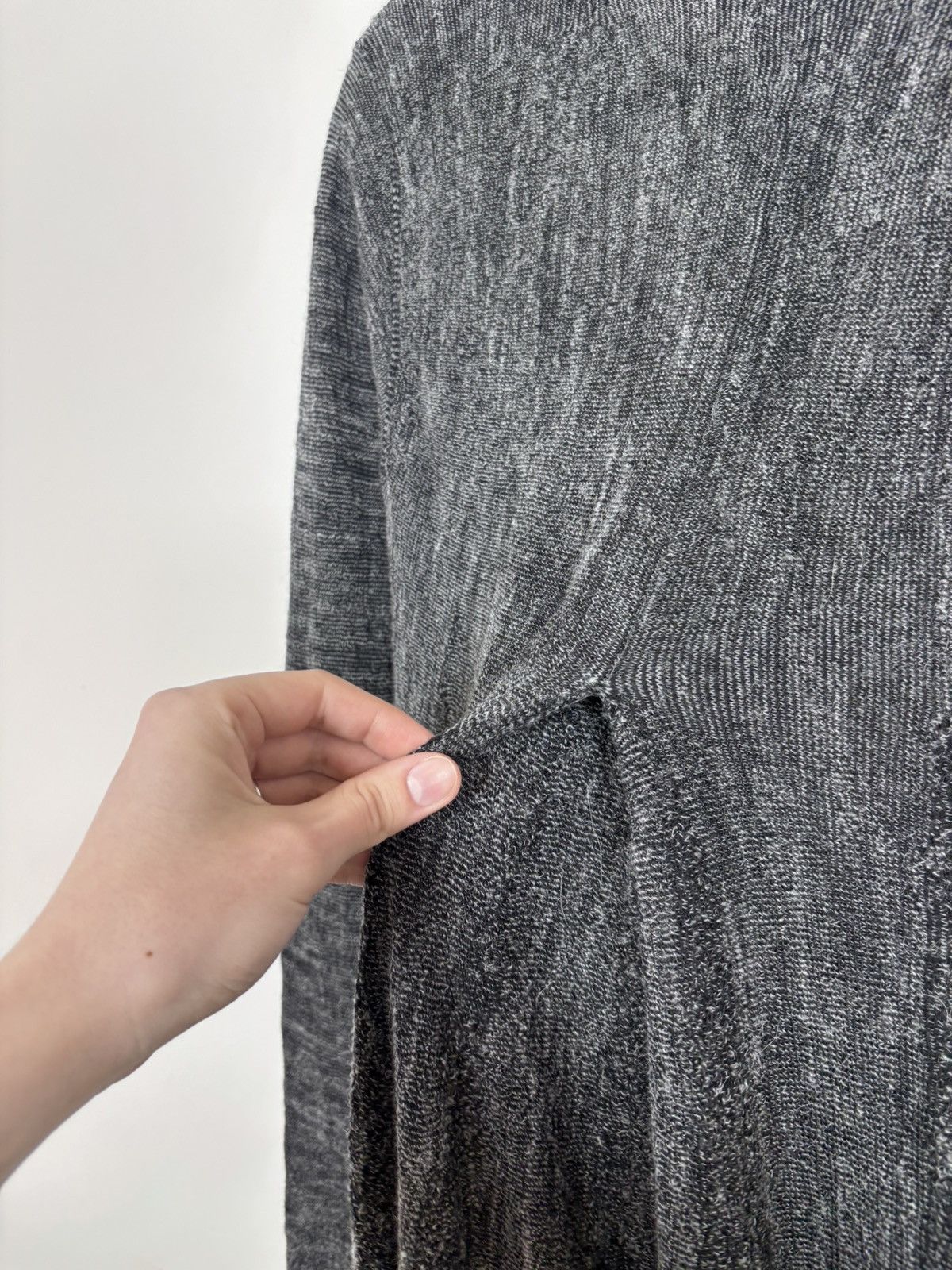 Transit Transit Par Such Women’s Avant Garde Gray Wool Ruffle Dress Size M / US 6-8 / IT 42-44 - 21 Thumbnail