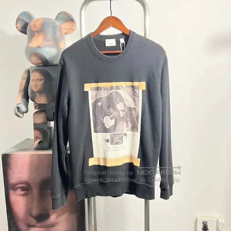 Burberry Burberry Black Cotton Men's Sweatshirt. Size US S / EU 44-46 / 1 - 1 Thumbnail