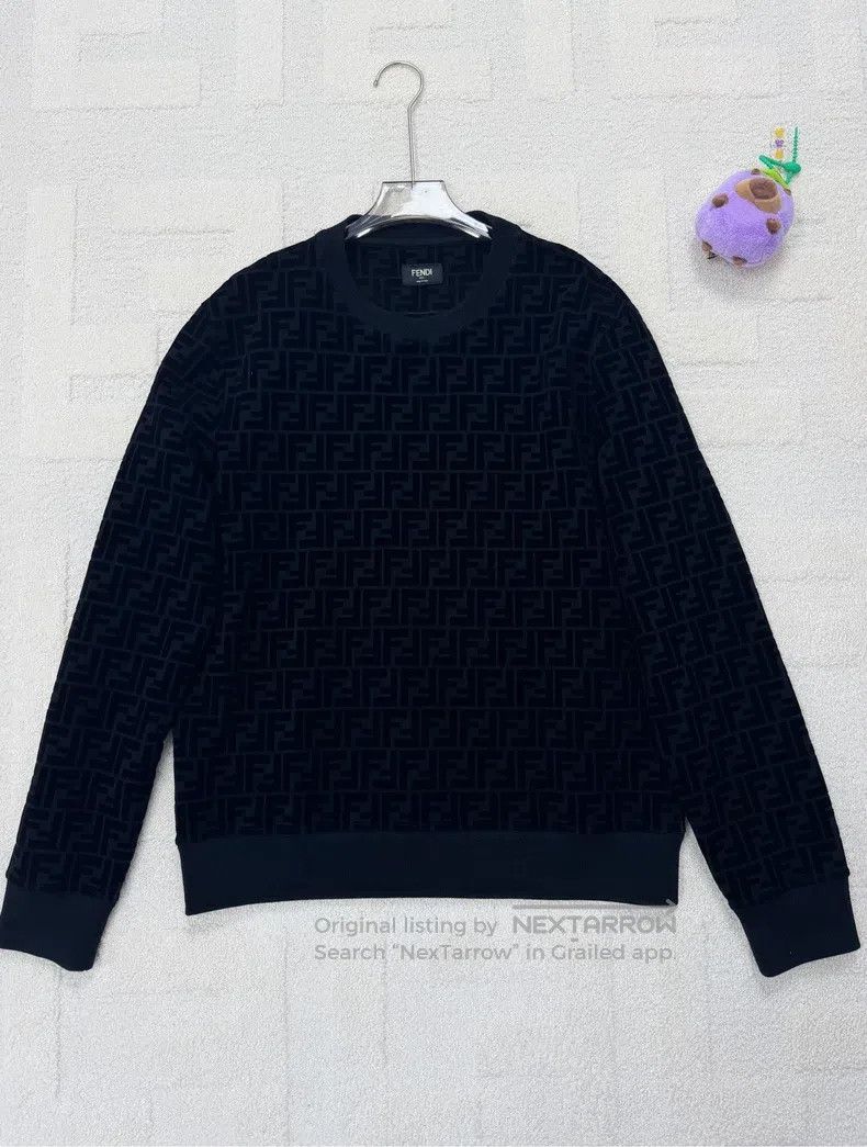 Fendi Fendi Black Fleece Double F Monogram Logo Hoodie Size US S / EU 44-46 / 1 - 1 Thumbnail