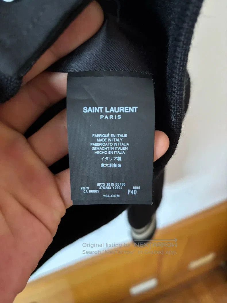Saint Laurent Paris Saint Laurent Black Baseball Jacket. Size S / US 4 / IT 40 - 4 Thumbnail